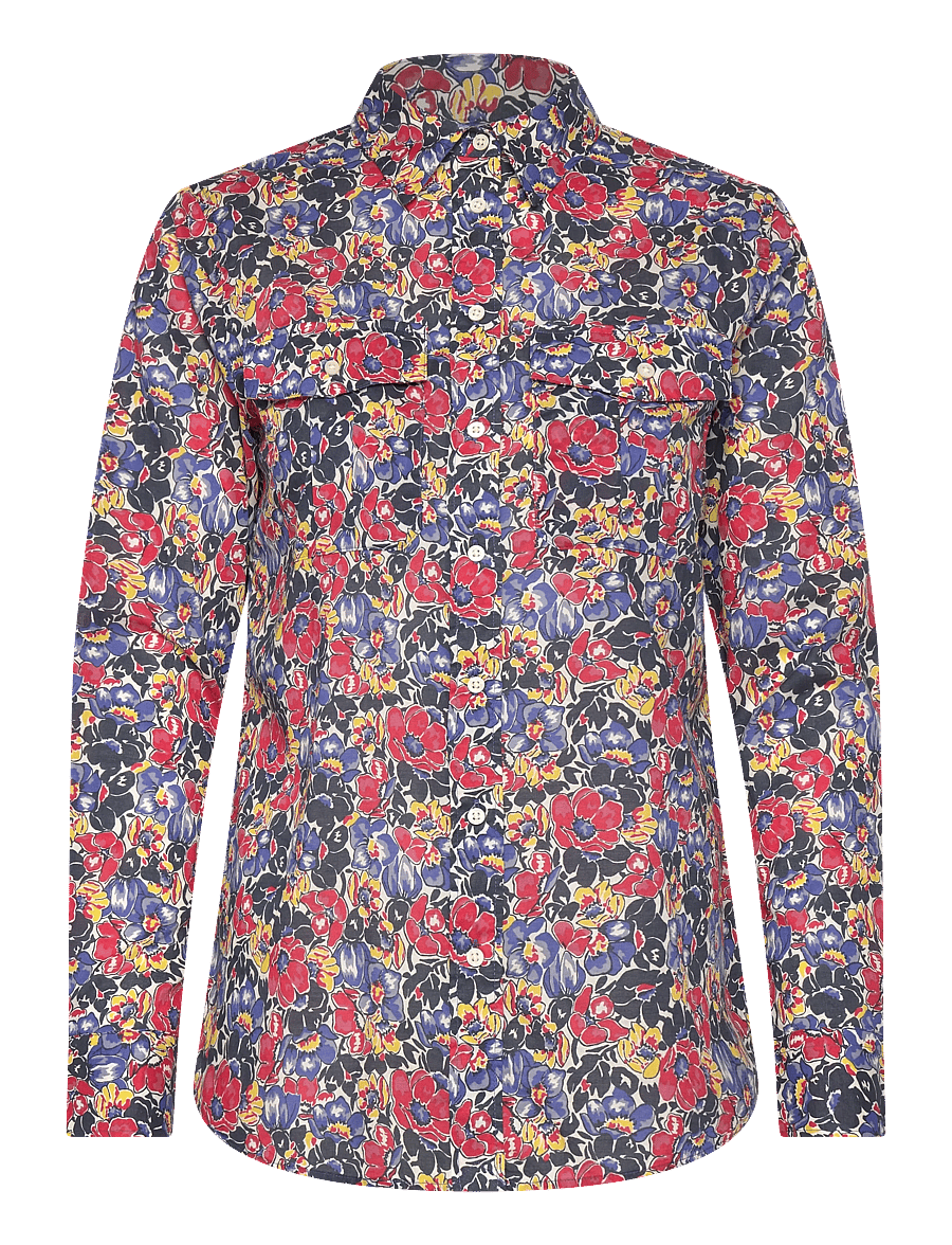 Lauren Ralph Lauren - 200P08827001 - långärmade skjortor - cream/red/blue - 1
