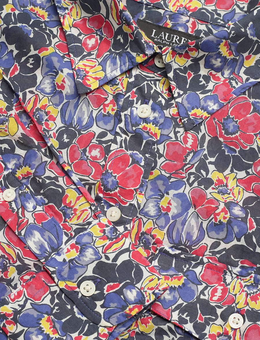 Lauren Ralph Lauren - 200P08827001 - långärmade skjortor - cream/red/blue - 4