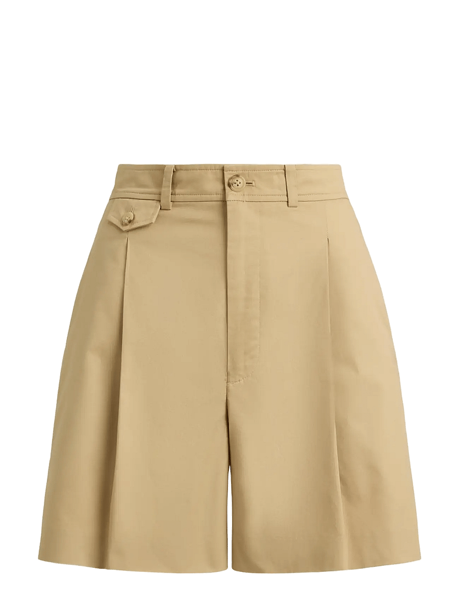 Lauren Ralph Lauren - PAPER TOUCH TWILL-WVN-SHORTS - casual shorts - birch tan - 1