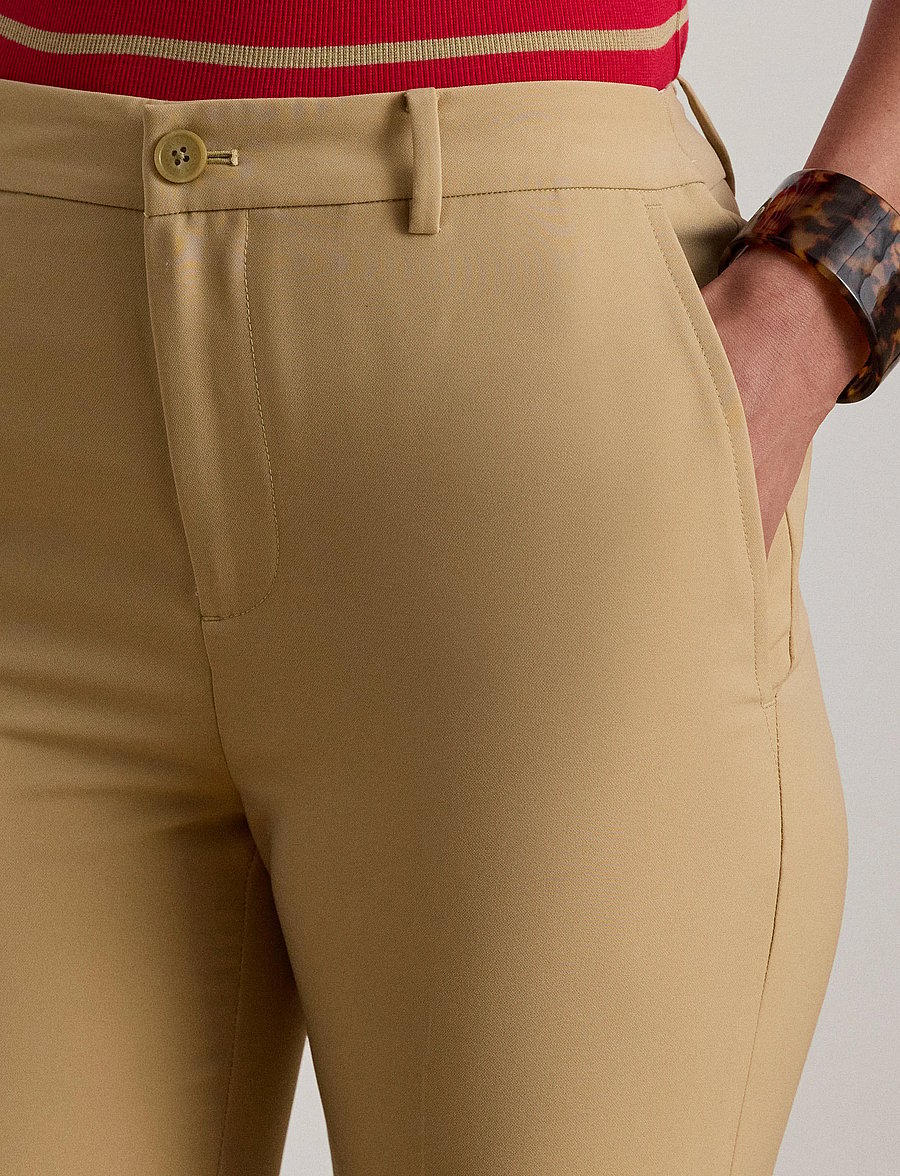 Lauren Ralph Lauren - CITY CREPE-WVN-PANTS - kostymbyxor - birch tan - 4