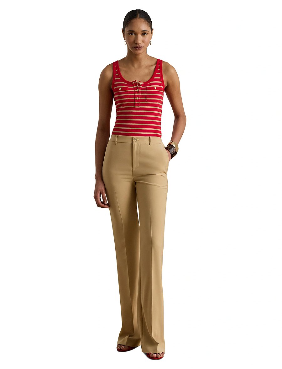 Lauren Ralph Lauren - CITY CREPE-WVN-PANTS - kostymbyxor - birch tan - 5