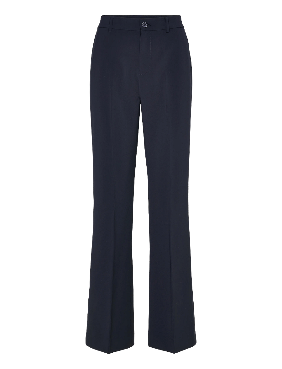 Lauren Ralph Lauren - CITY CREPE-WVN-PANTS - kostymbyxor - lauren navy - 1