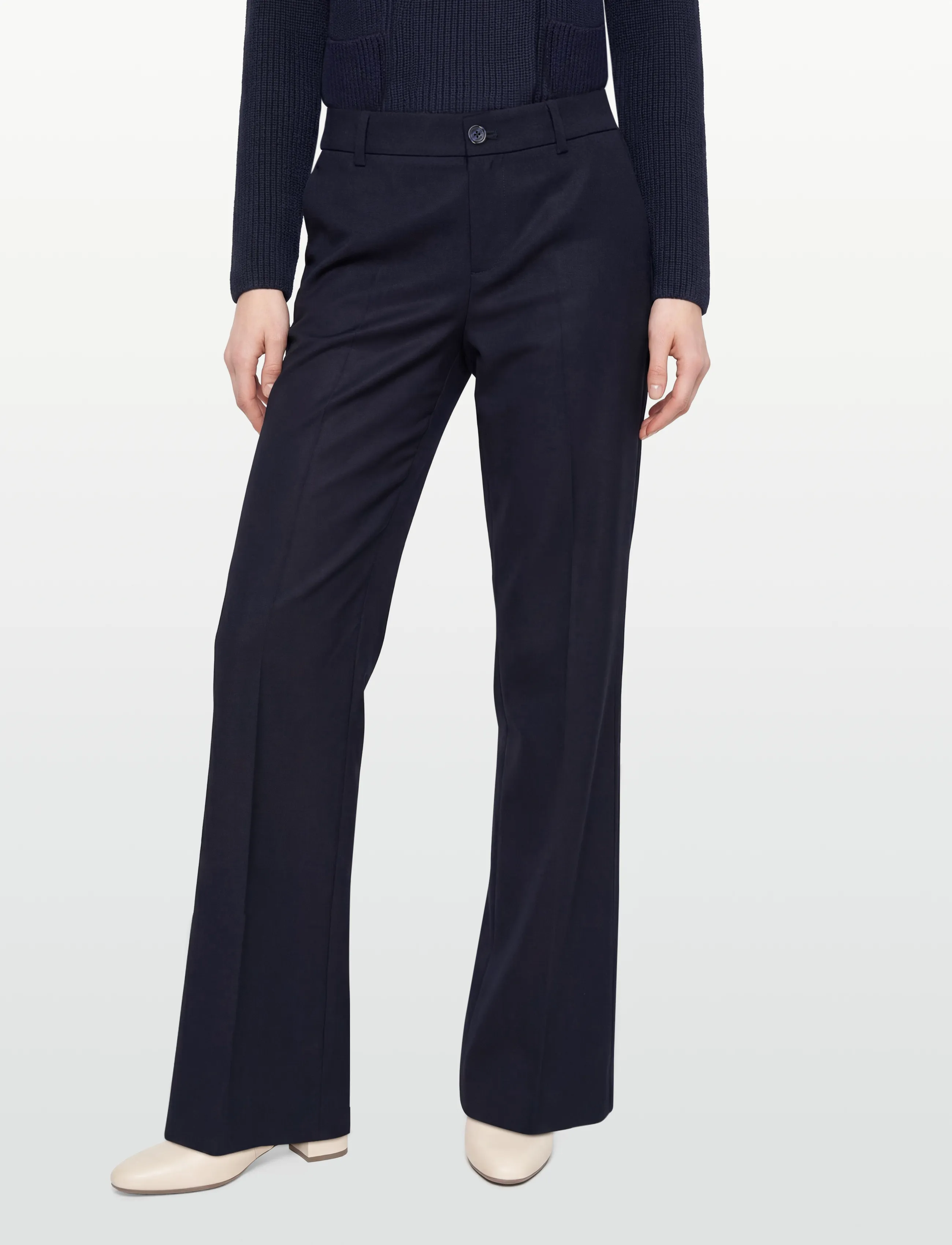 Lauren Ralph Lauren - CITY CREPE-WVN-PANTS - habitbukser - lauren navy - 3