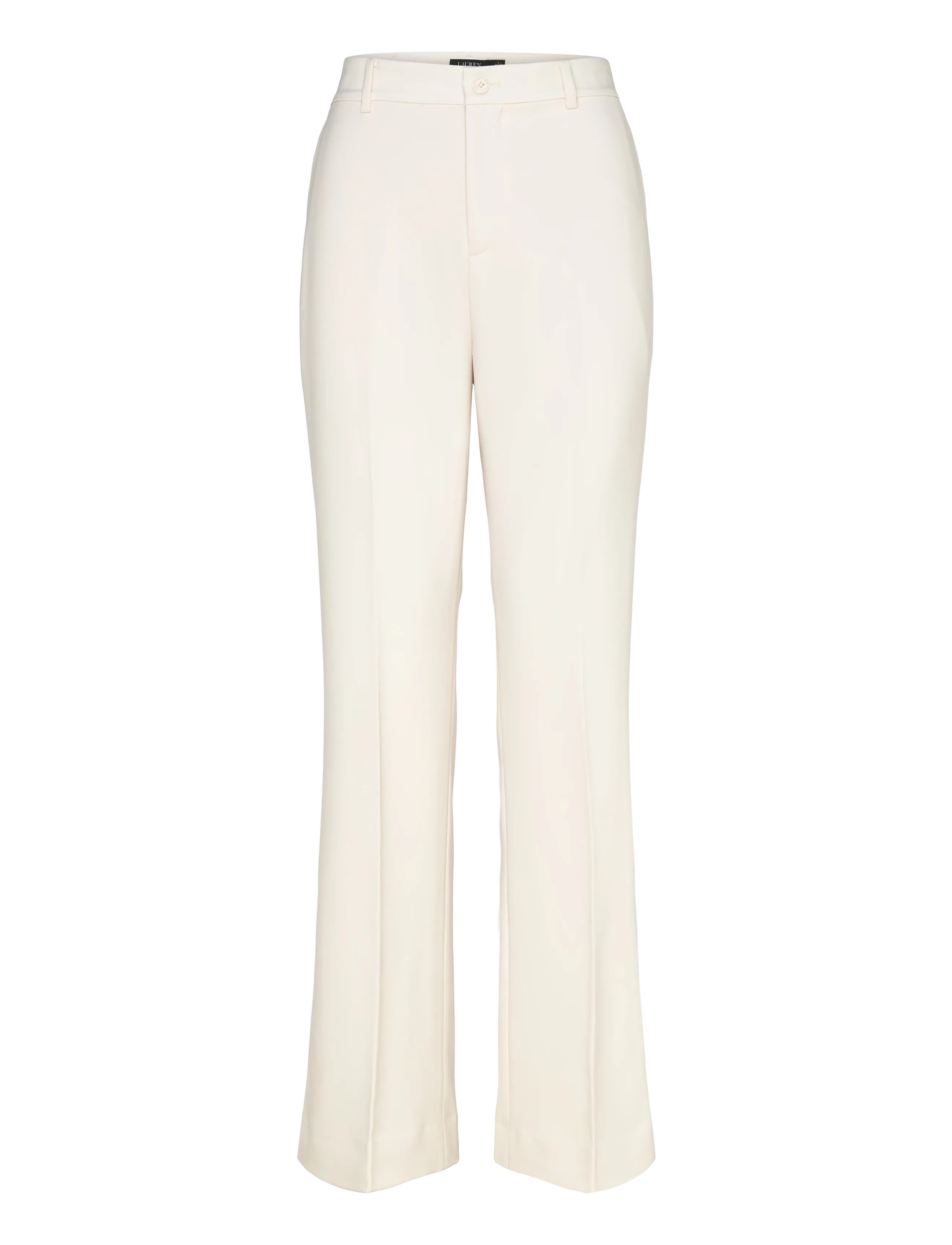 Lauren Ralph Lauren CITY CREPE-WVN-PANTS - Trousers - MASCARPONE CREAM / cream