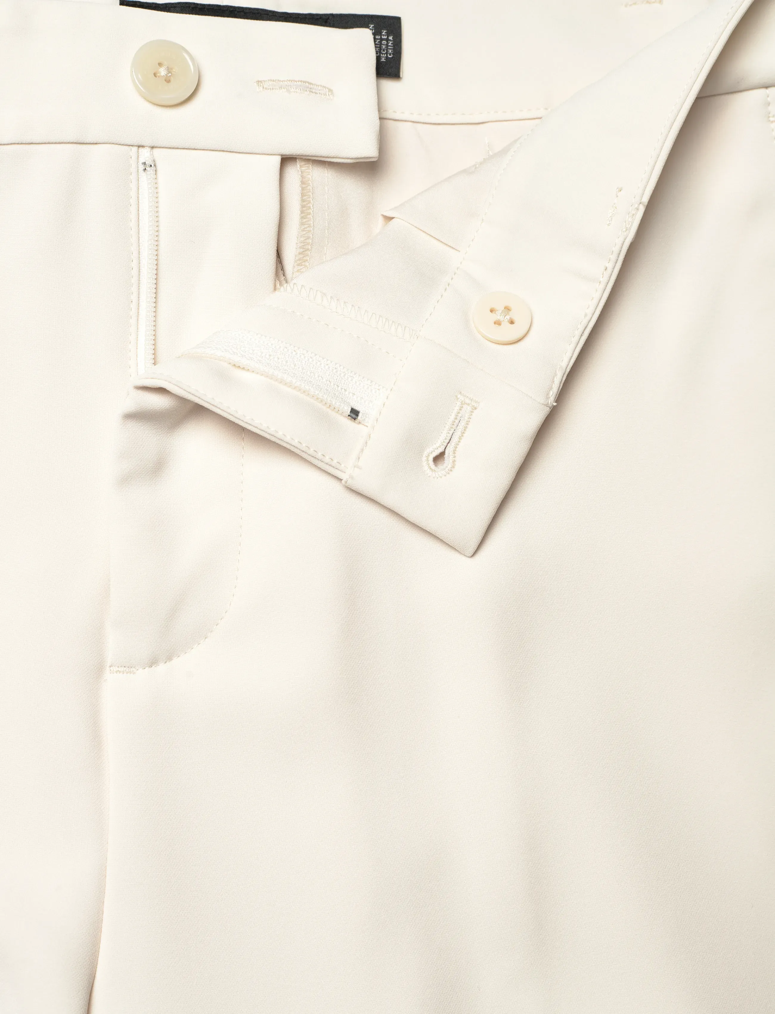 Lauren Ralph Lauren - CITY CREPE-WVN-PANTS - anzugshosen - mascarpone cream - 4