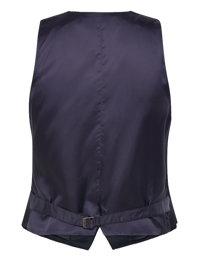 Lauren Ralph Lauren - LT DRAPY LINEN VISC-WVN-VEST - knitted vests - lauren navy - 1