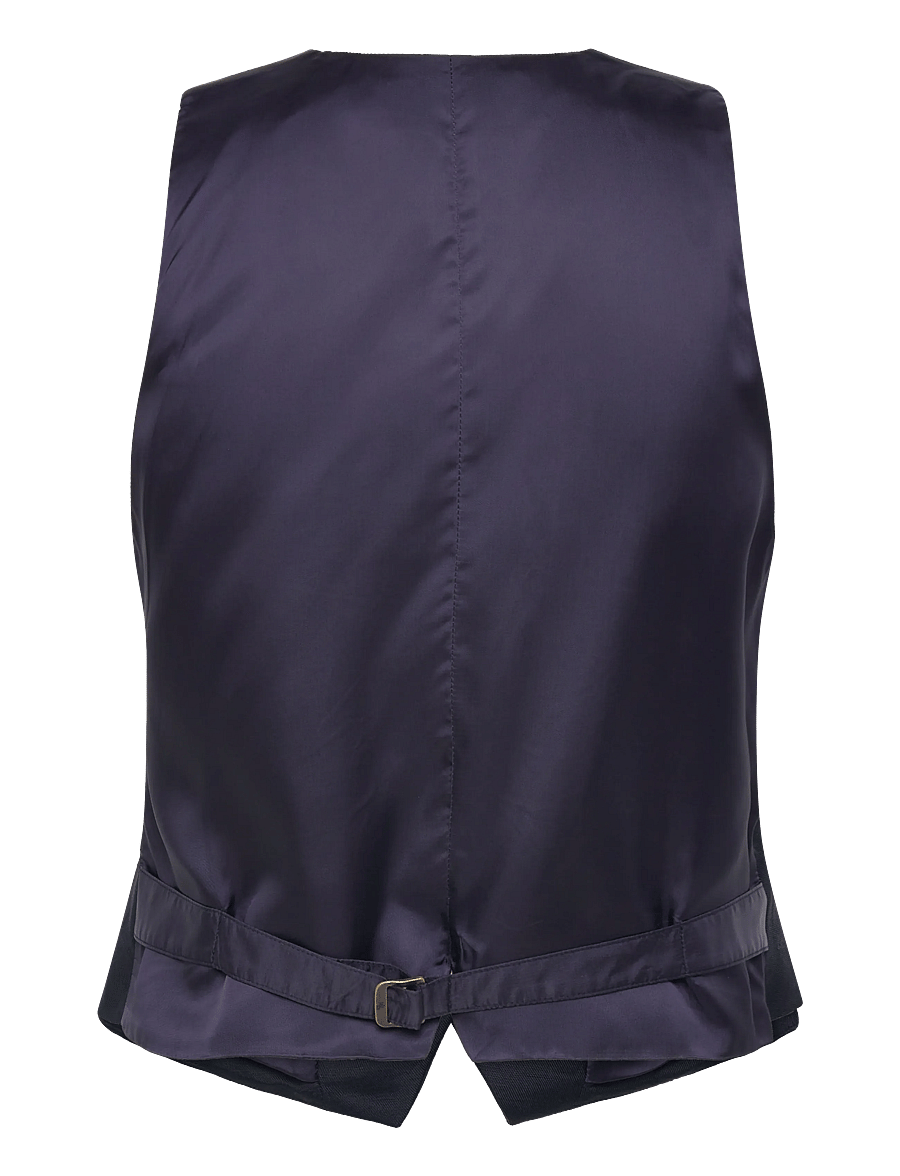 Lauren Ralph Lauren - LT DRAPY LINEN VISC-WVN-VEST - forårsjakker - lauren navy - 2