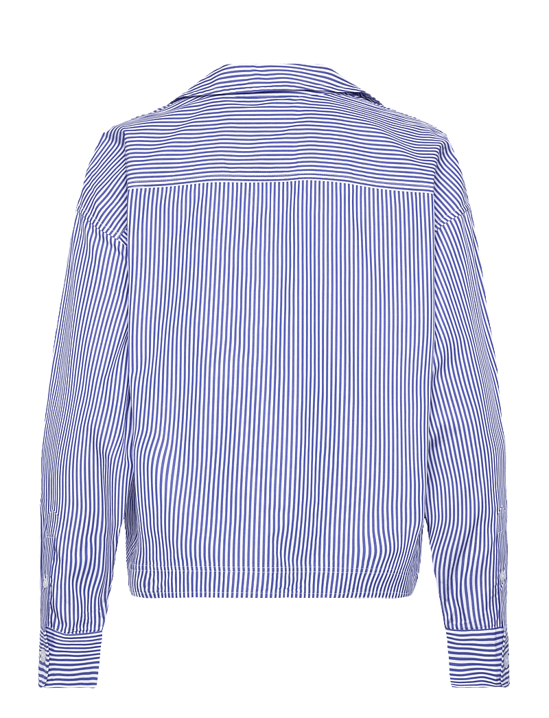 Lauren Ralph Lauren - Y/D 70'S BROADCLOTH-WVN-SHIRT - långärmade skjortor - blue/white - 1