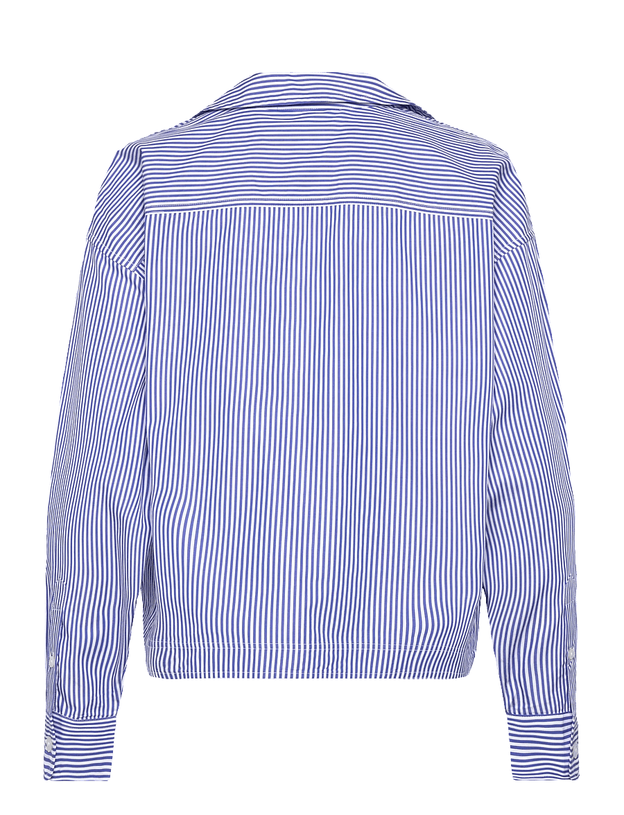 Lauren Ralph Lauren - Y/D 70'S BROADCLOTH-WVN-SHIRT - langärmlige hemden - blue/white - 2