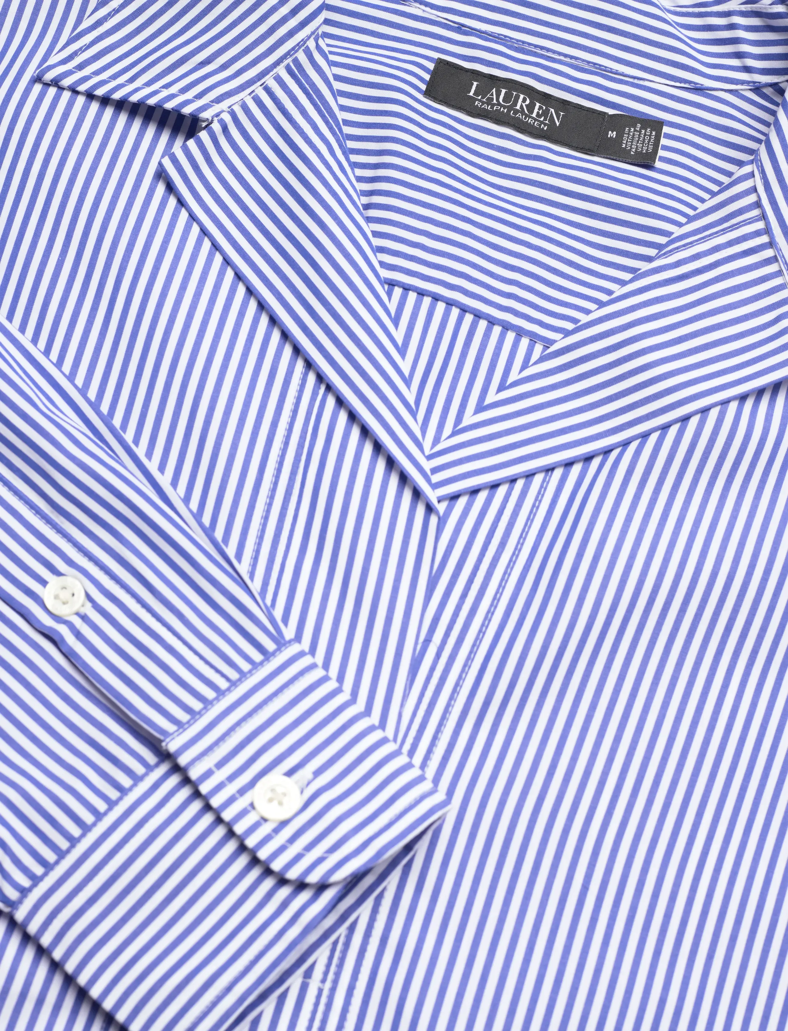 Lauren Ralph Lauren - Y/D 70'S BROADCLOTH-WVN-SHIRT - langärmlige hemden - blue/white - 4