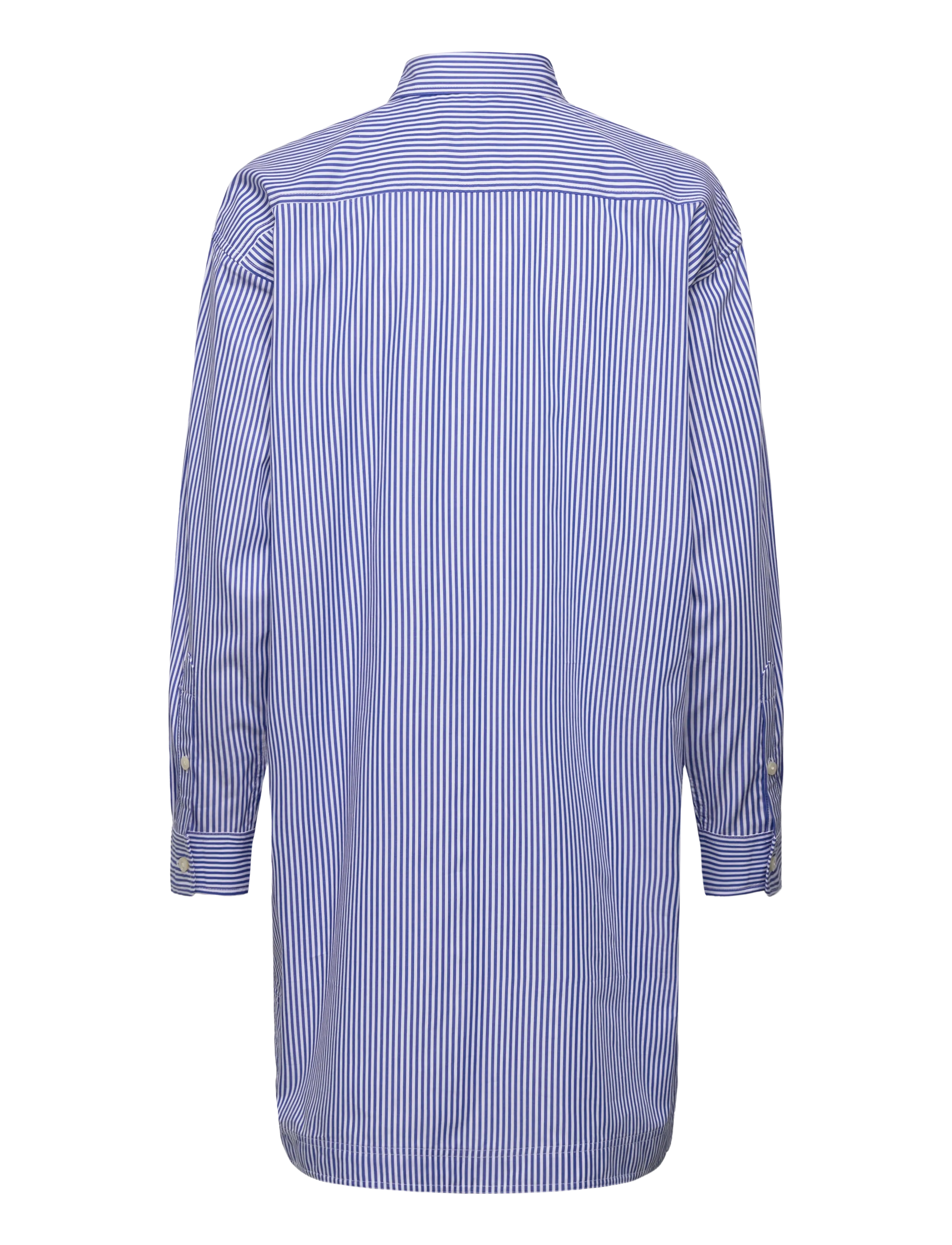 Lauren Ralph Lauren - Striped Cotton Broadcloth Shirtdress - skjortekjoler - blue/white - 2