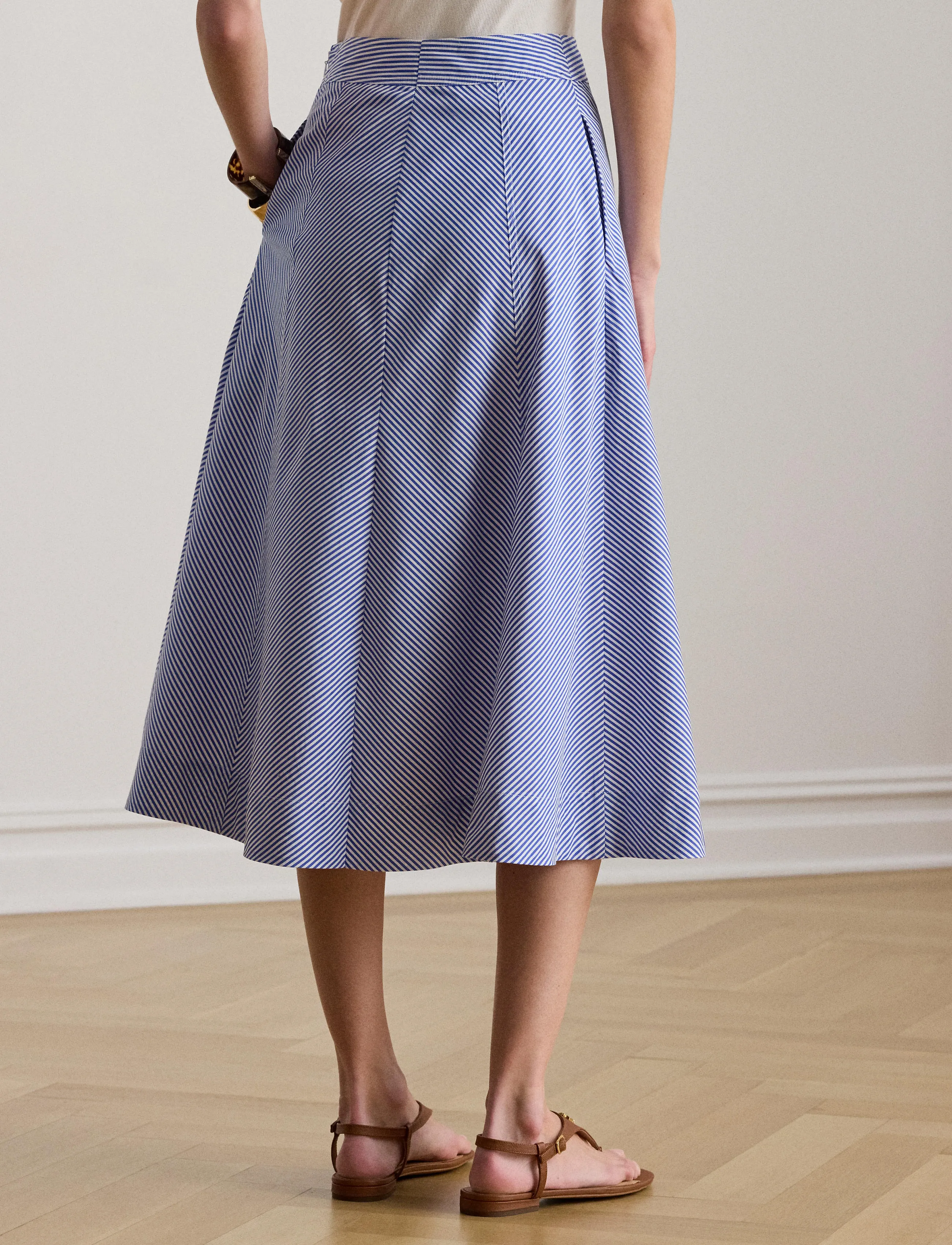 Lauren Ralph Lauren - Y/D 70'S BROADCLOTH-WVN-SKIRT - maxi pils - blue/white - 3