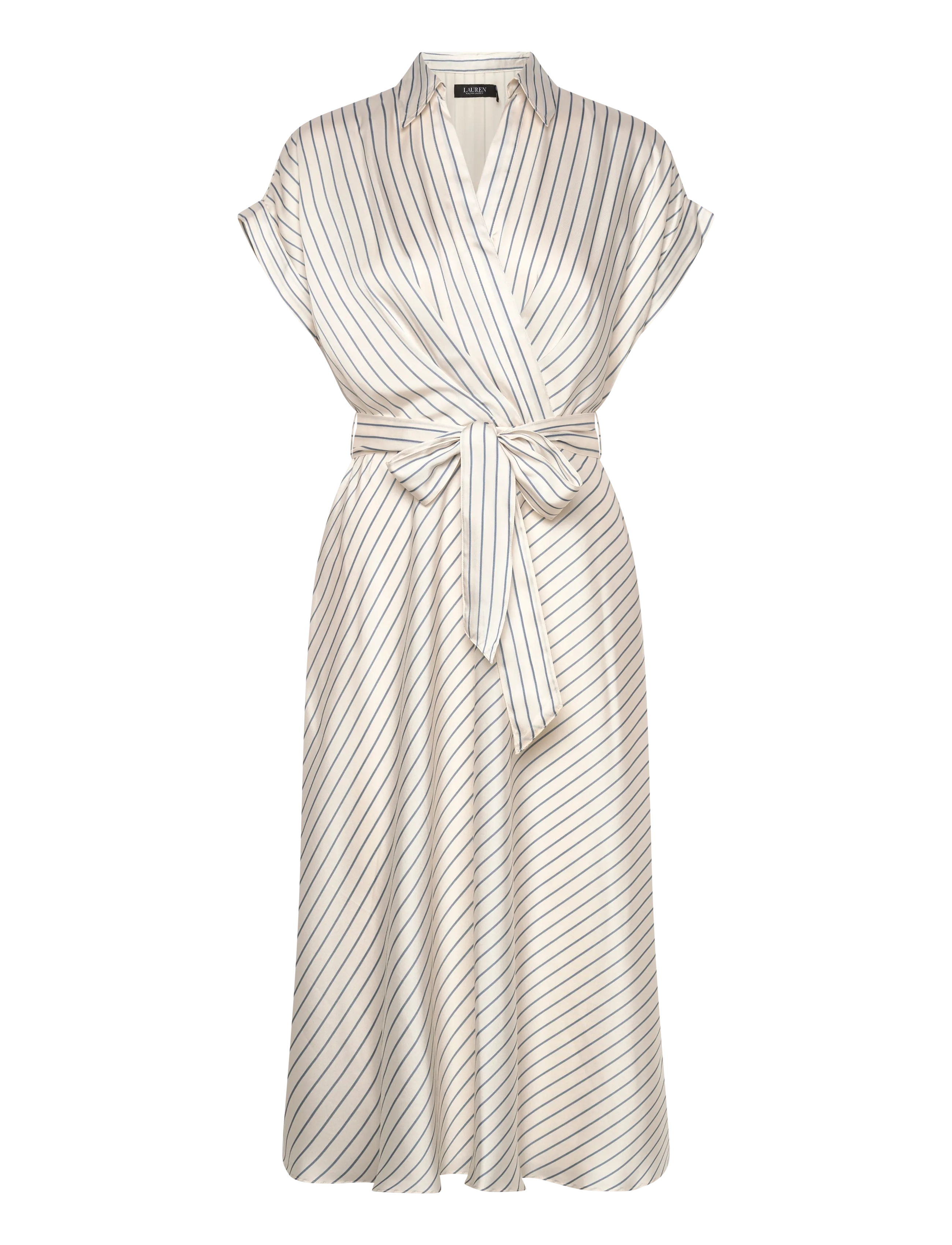 Lauren Ralph Lauren - LUXE TWILL-WVN-DRESSES - robes portefeuille - cream/blue - 1