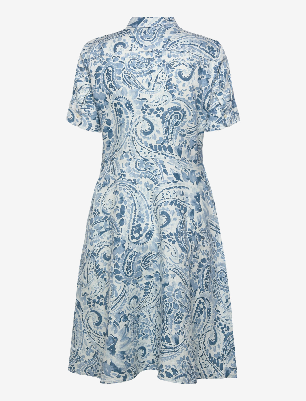 Lauren Ralph Lauren - CLASSIC LINEN-WVN-DRESSES - sommerkjoler - white/blue - 2