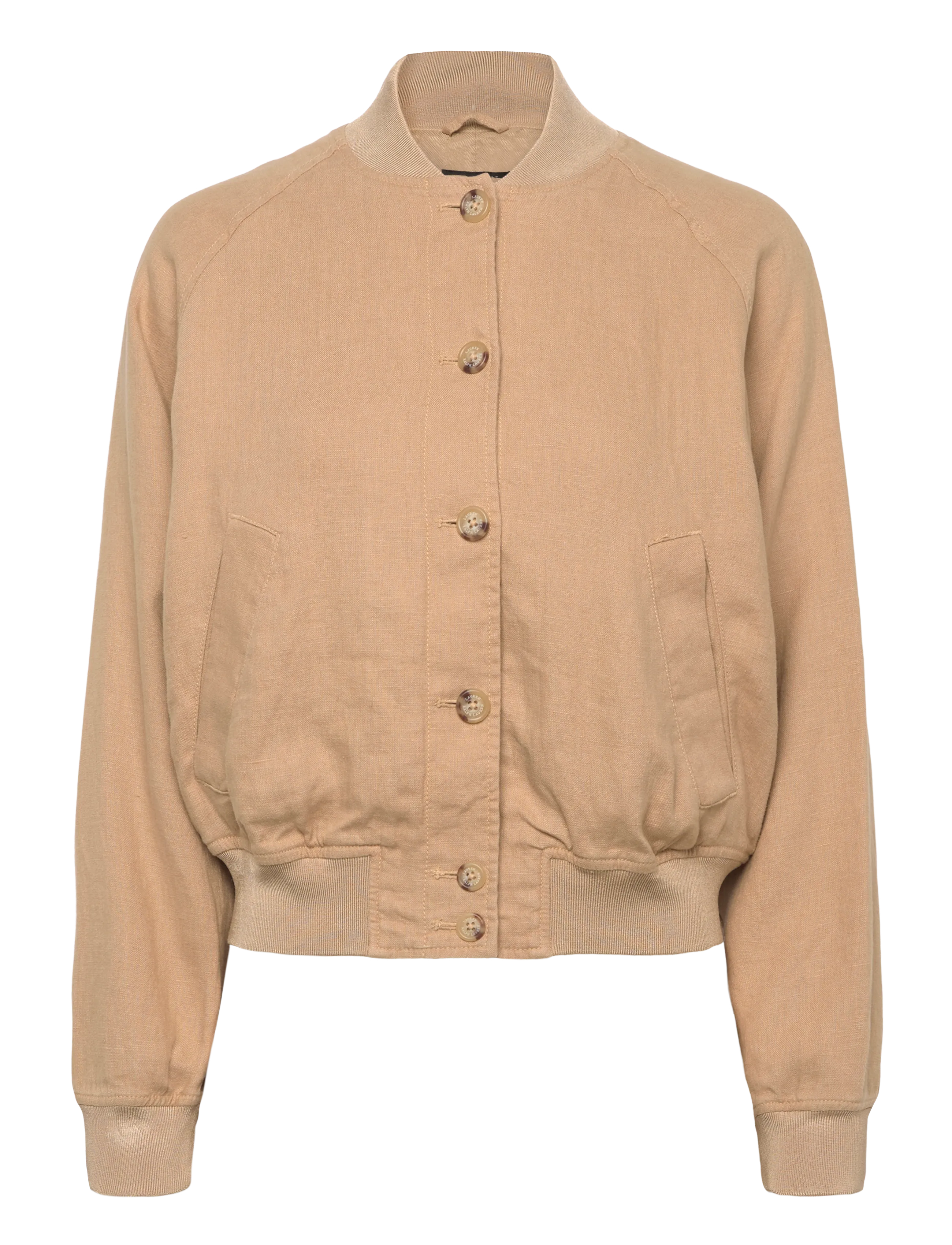 Lauren Ralph Lauren - CLASSIC LINEN-WVN-JACKET - bomberjakker - birch tan - 1