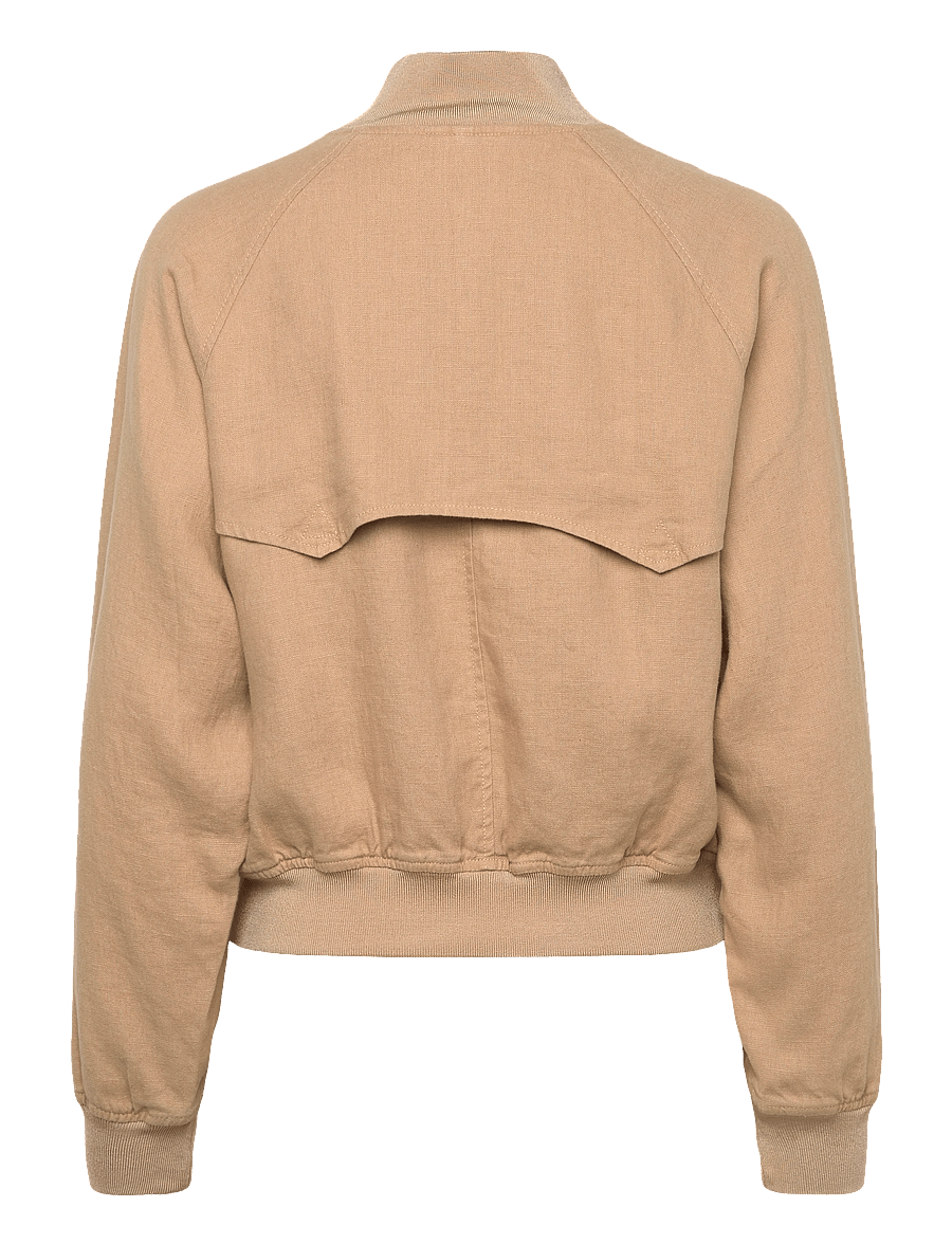 Lauren Ralph Lauren - CLASSIC LINEN-WVN-JACKET - lentejassen - birch tan - 2