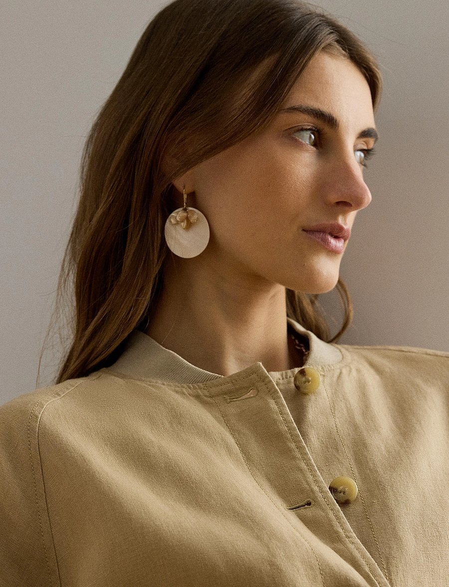 Lauren Ralph Lauren - CLASSIC LINEN-WVN-JACKET - lentejassen - birch tan - 5