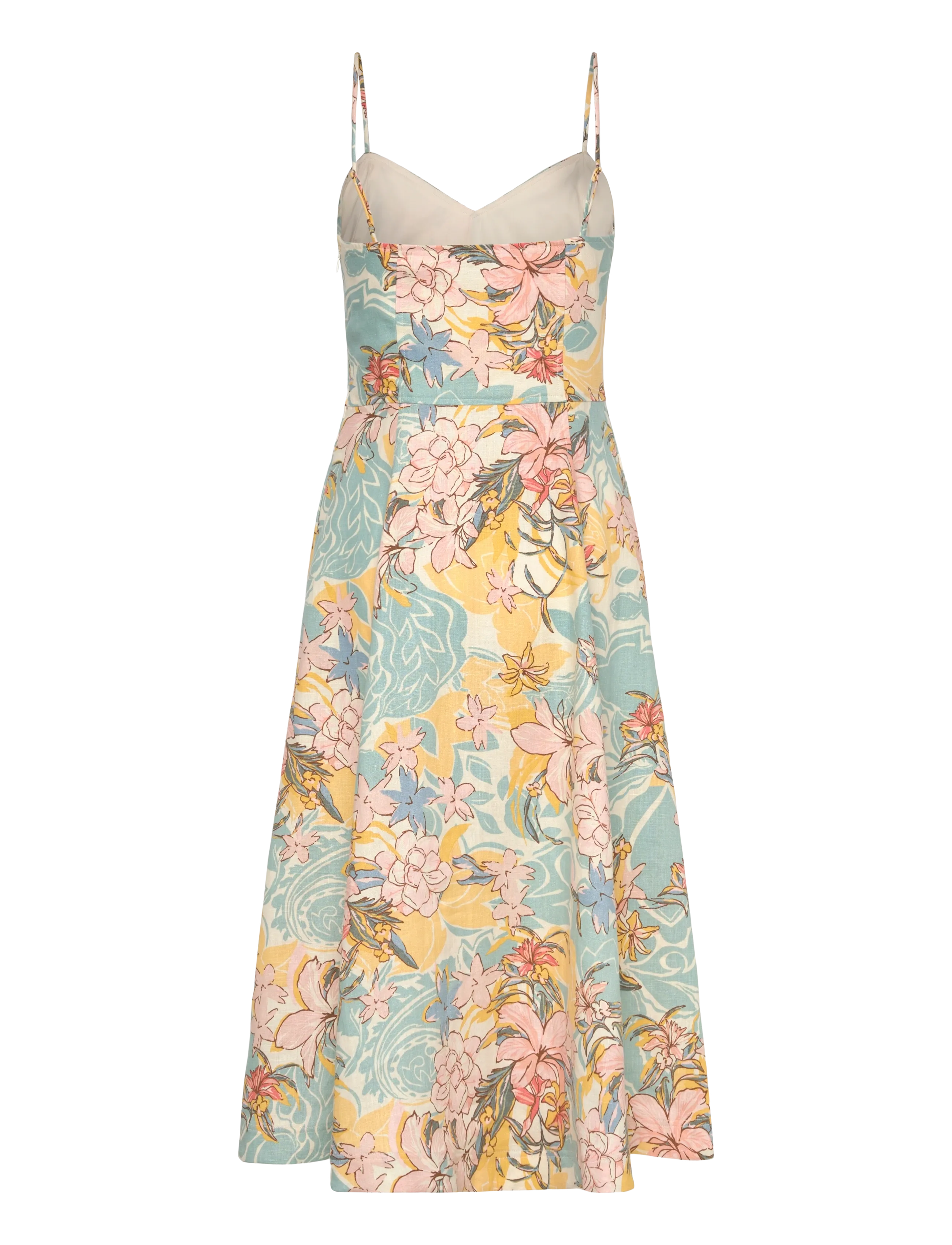 Lauren Ralph Lauren - CLASSIC LINEN-WVN-DRESSES - sommerkjoler - cream/blue multi - 2