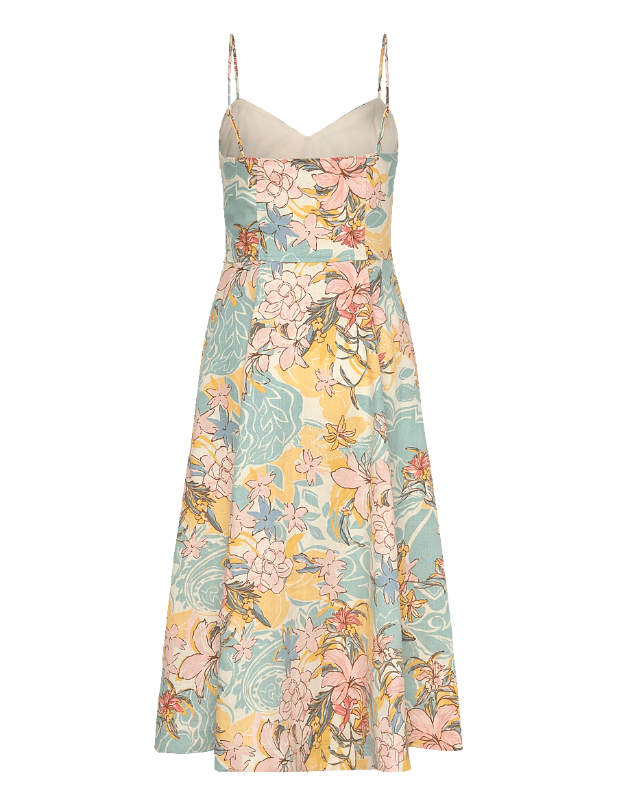 Lauren Ralph Lauren - CLASSIC LINEN-WVN-DRESSES - sommerkleider - cream/blue multi - 2