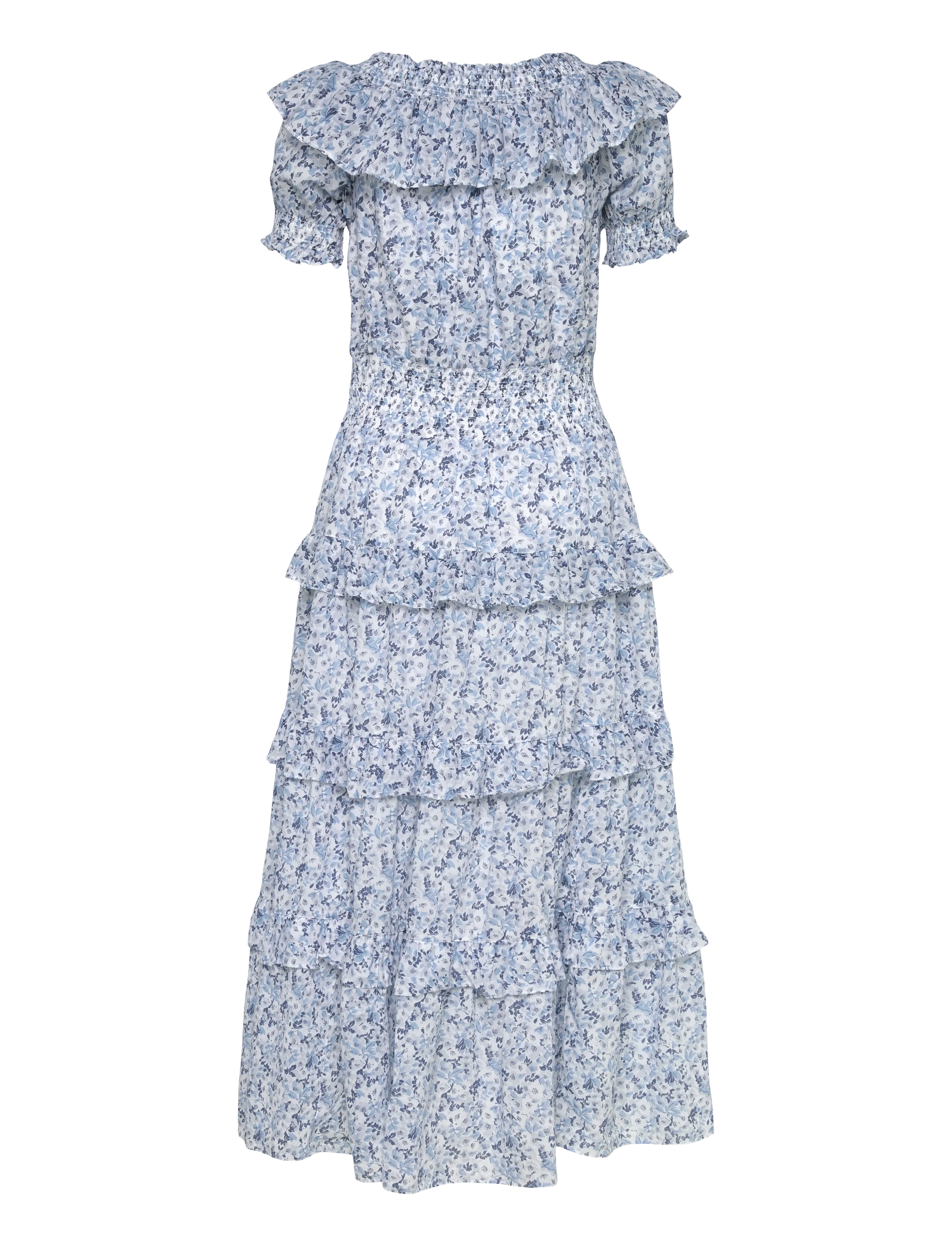 Lauren Ralph Lauren - 80S COTTON VOILE-WVN-DRESSES - robes d'été - white/blue - 2