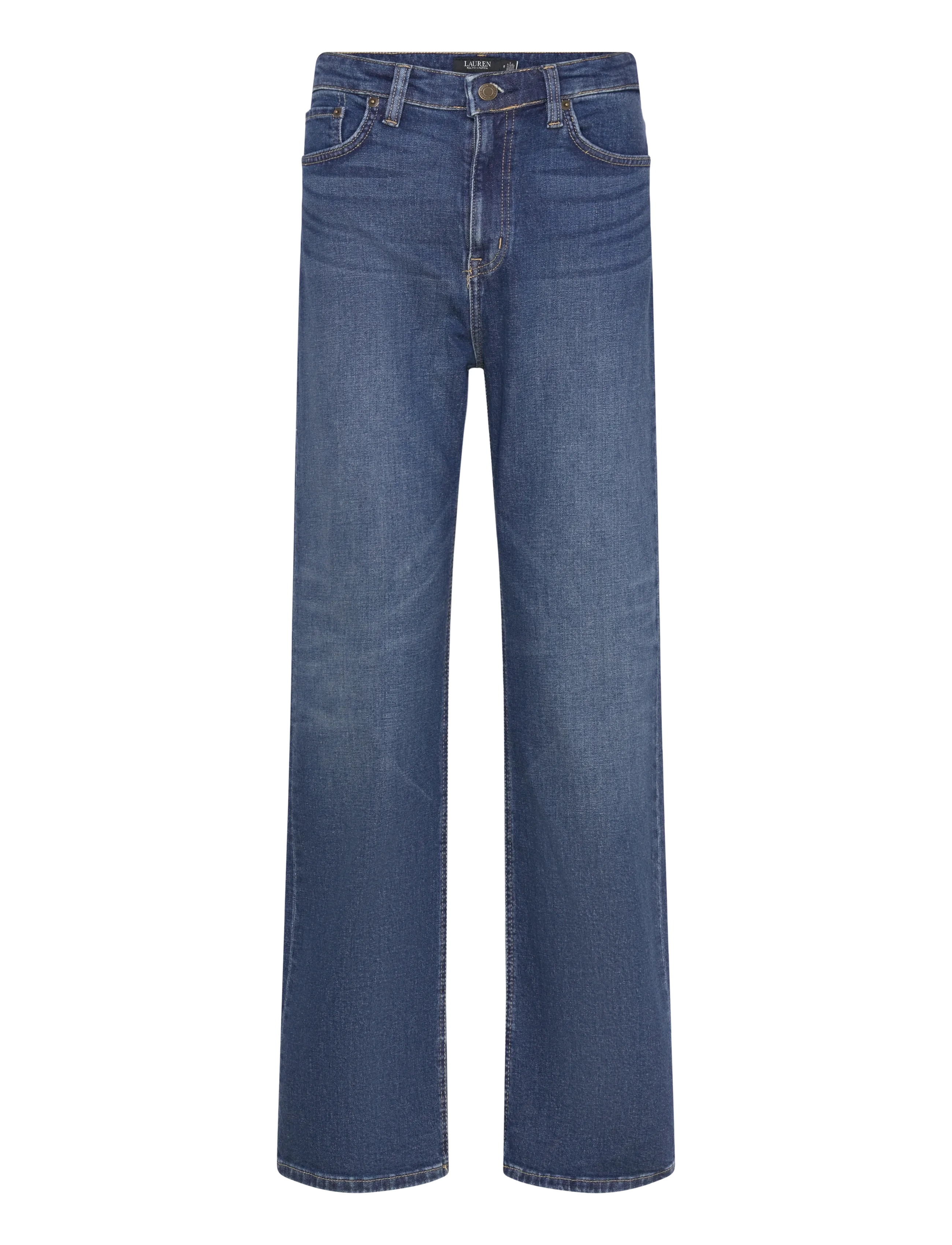 Lauren Ralph Lauren - High-Rise Straight Wide-Leg Jean - brede jeans - maxen wash - 1
