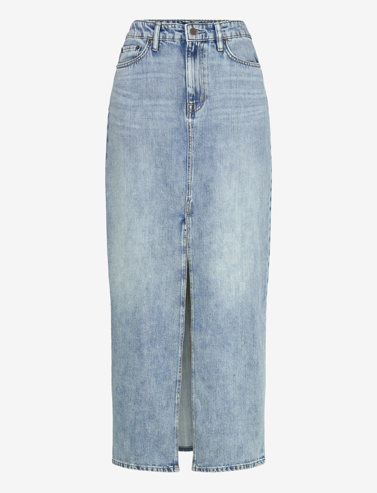 Lauren Ralph Lauren - 3X1 RIGID DENIM-WVN-SKIRT - jeansröcke - fawne wash - 0
