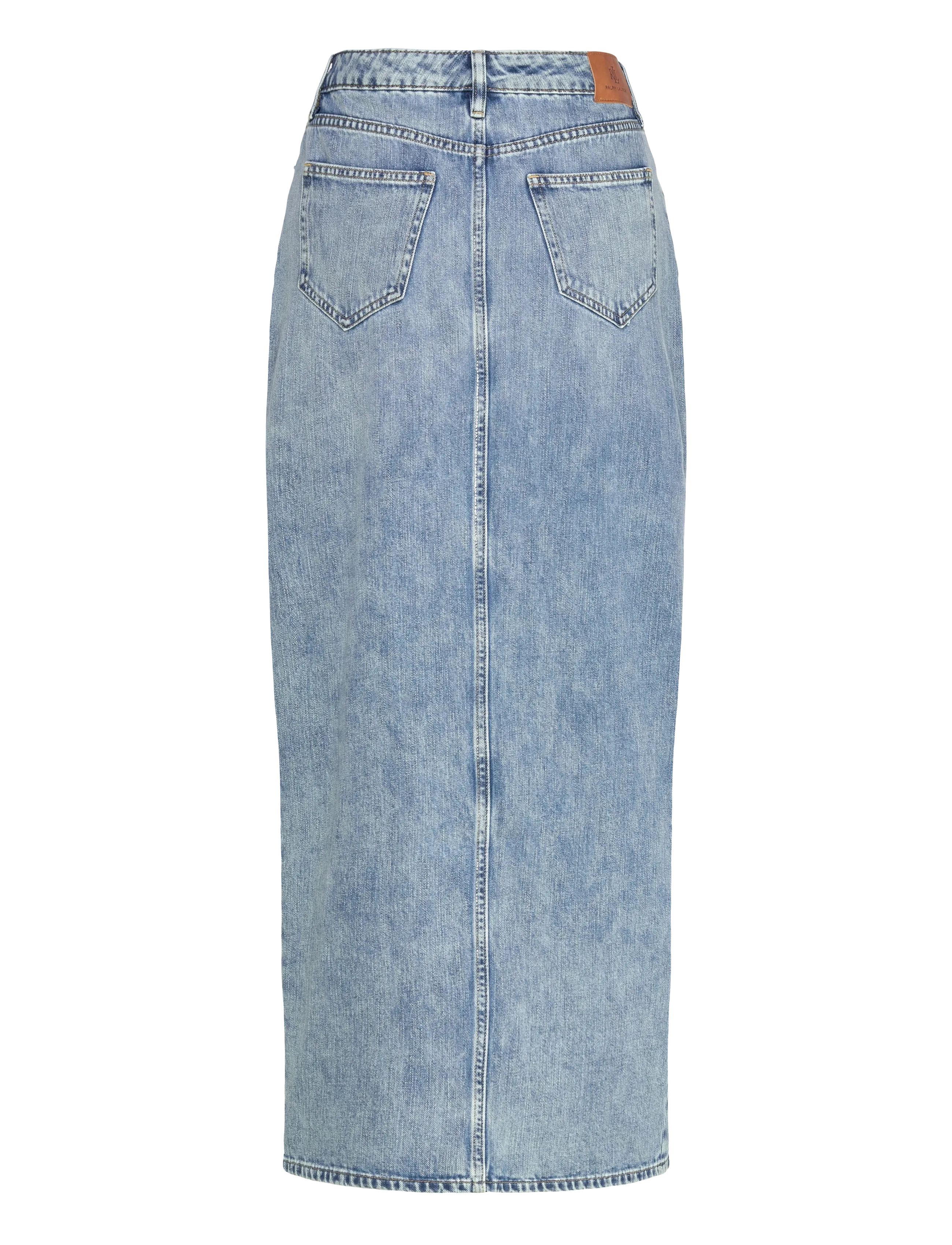Lauren Ralph Lauren - 3X1 RIGID DENIM-WVN-SKIRT - jupes en jeans - fawne wash - 2