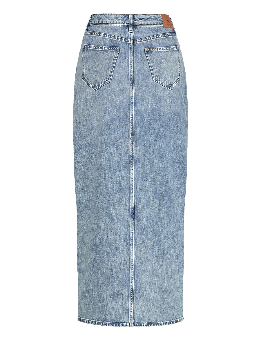 Lauren Ralph Lauren - Denim Maxiskirt - jeanskjolar - fawne wash - 2