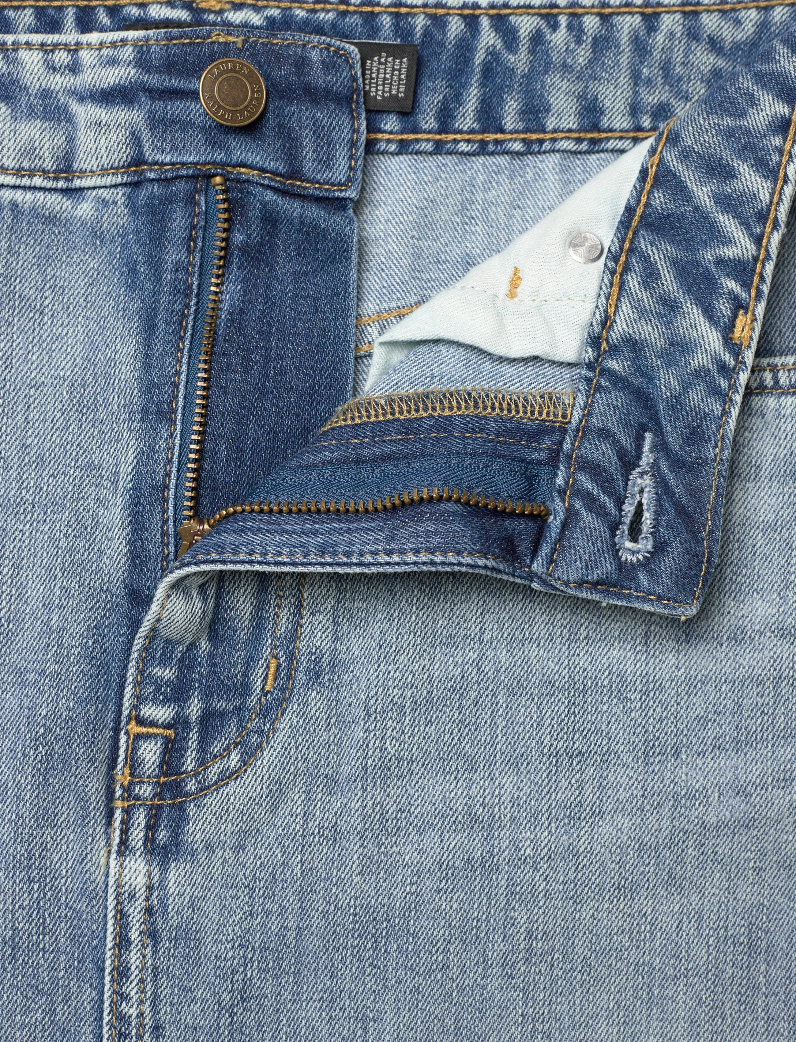 Lauren Ralph Lauren - 3X1 RIGID DENIM-WVN-SKIRT - jupes en jeans - fawne wash - 5