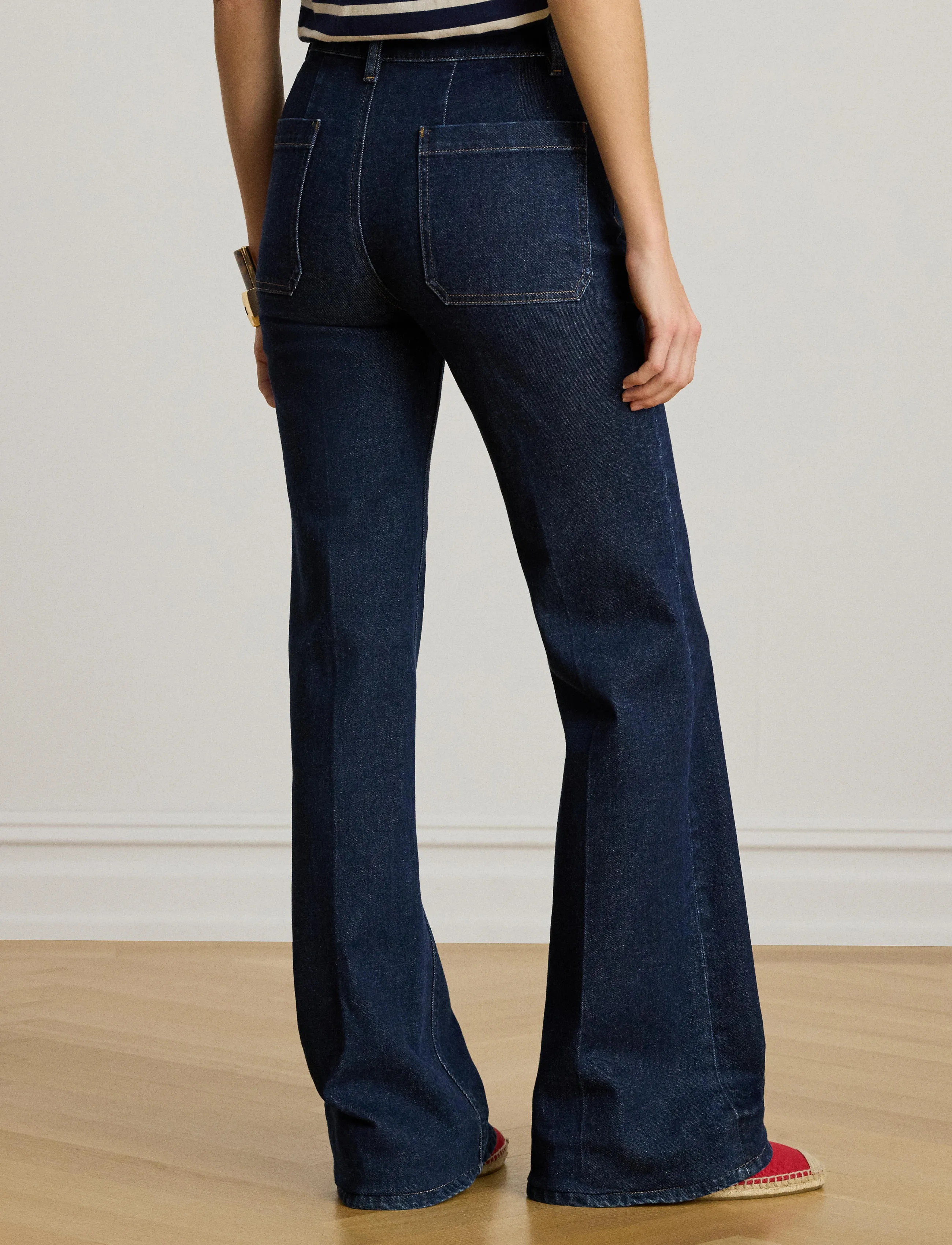 Lauren Ralph Lauren - High-Rise Flare Sailor Jean - alt laiad teksad - rinse wash - 3