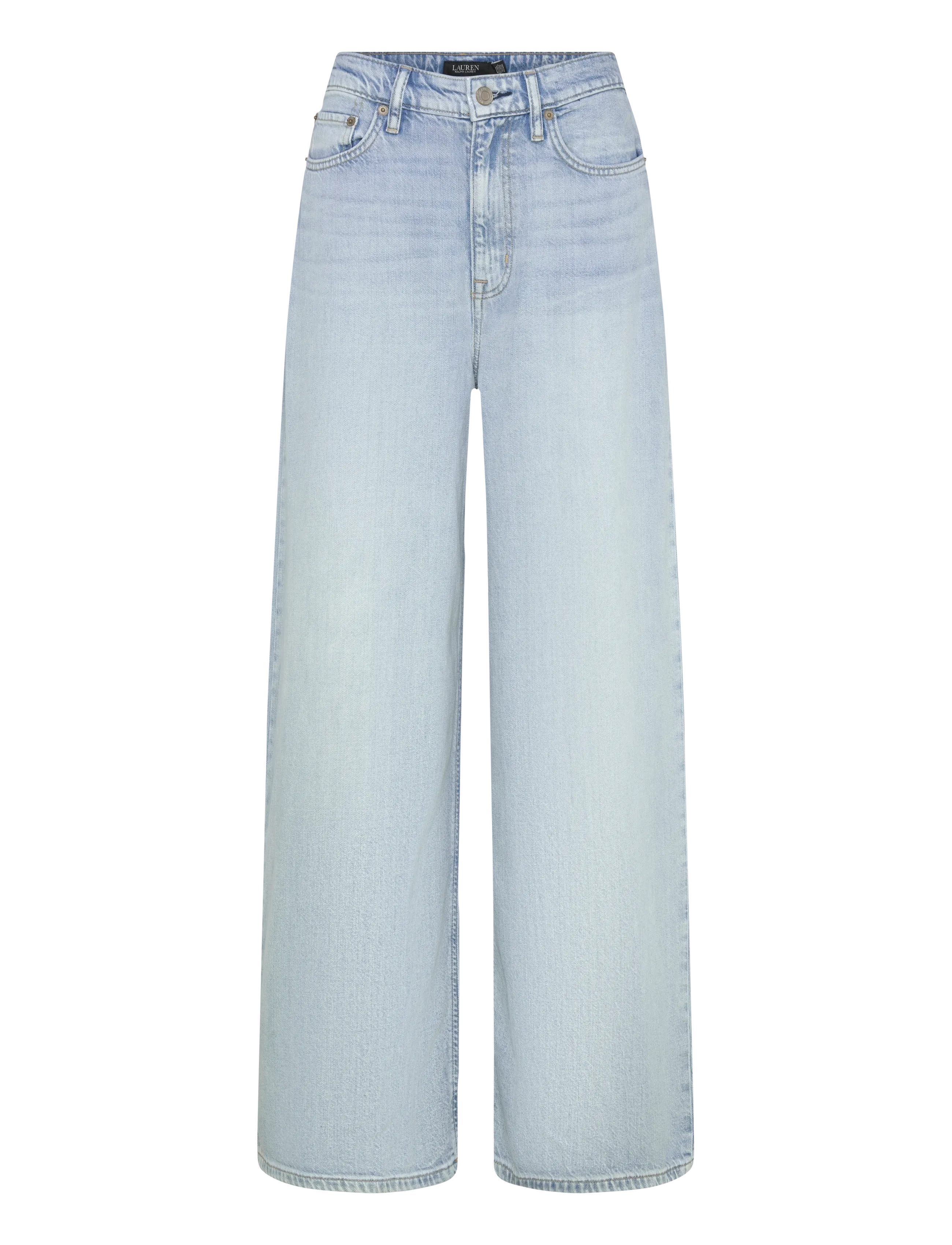 Lauren Ralph Lauren - 3X1 RIGID DENIM-WVN-PANTS - víðar gallabuxur - arilee wash - 1