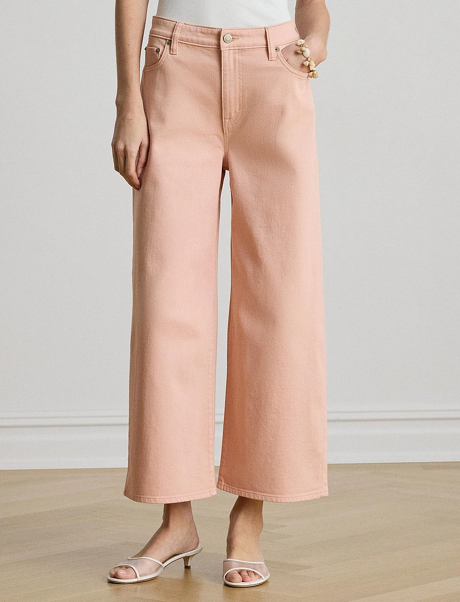 Lauren Ralph Lauren - LOW STR DENIM-WVN-PANTS - straight jeans - pink rhodonite - 0