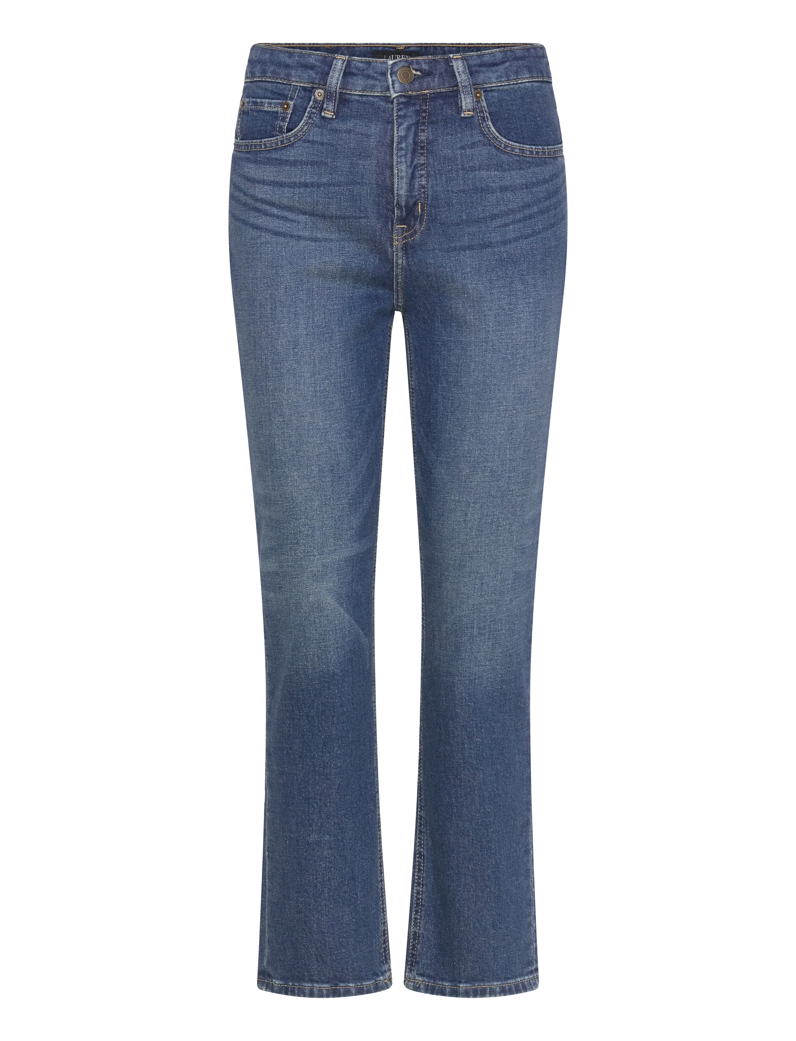 Lauren Ralph Lauren High-Rise Straight Ankle Jean - Skinny Jeans - MAXEN WASH / blue