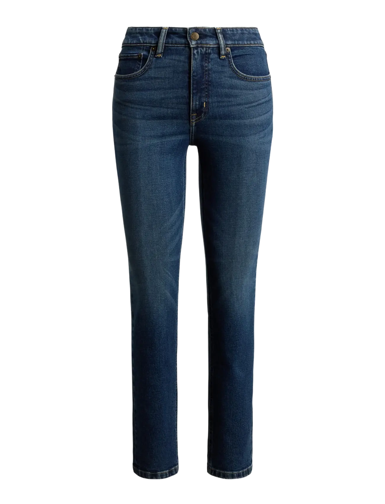 Lauren Ralph Lauren - High-Rise Straight Ankle Jean - skinny jeans - maxen wash - 1