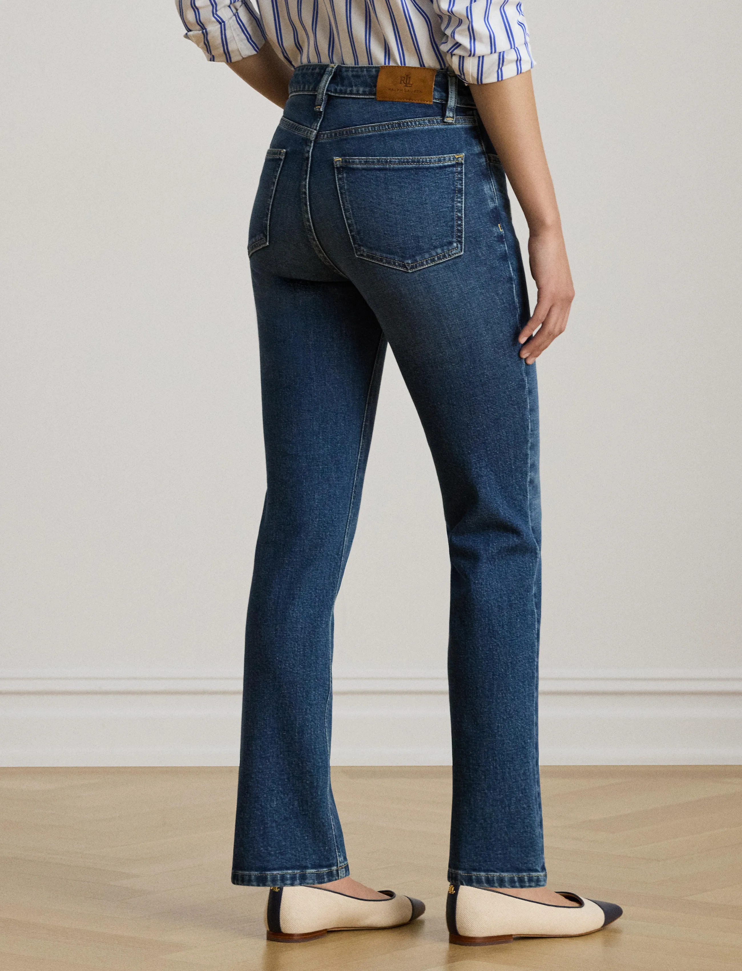 Lauren Ralph Lauren - High-Rise Straight Ankle Jean - skinny jeans - maxen wash - 3