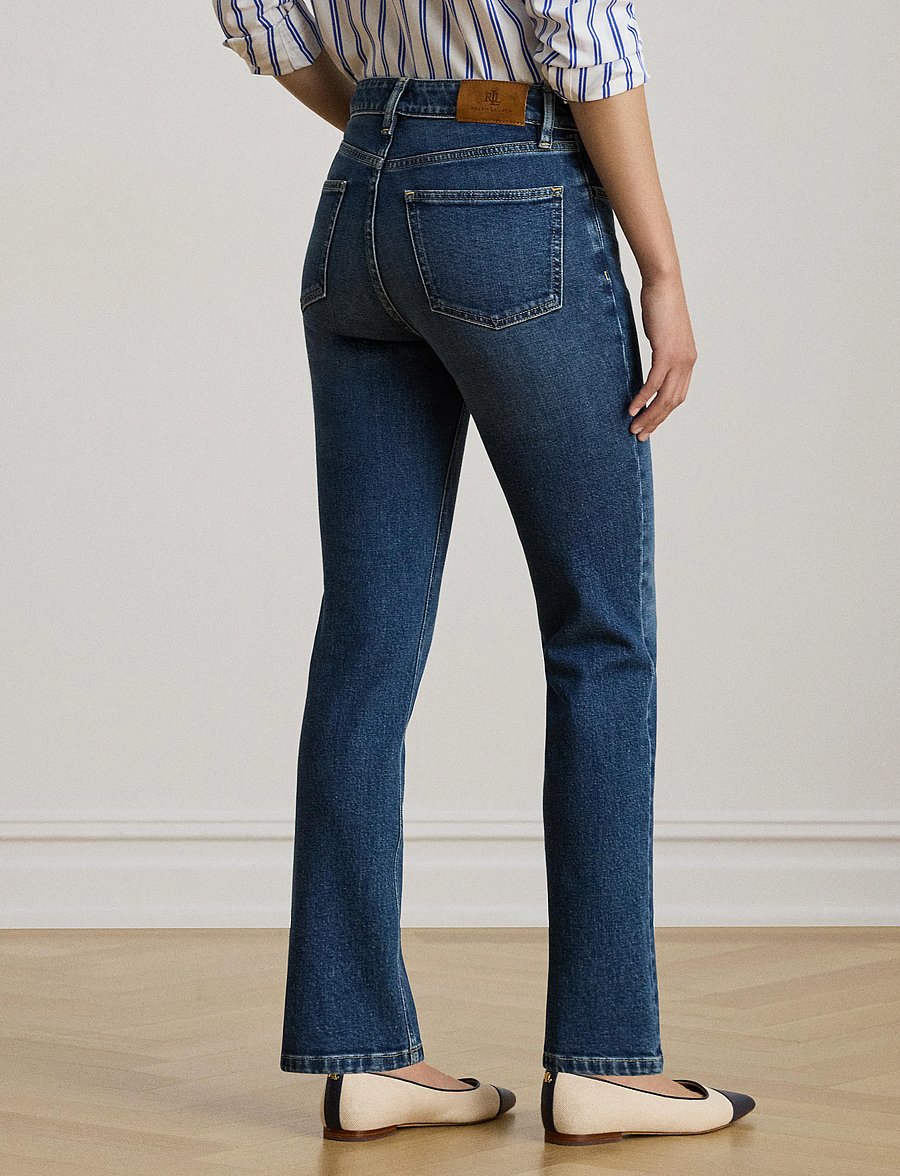 Lauren Ralph Lauren - High-Rise Straight Ankle Jean - skinny jeans - maxen wash - 3
