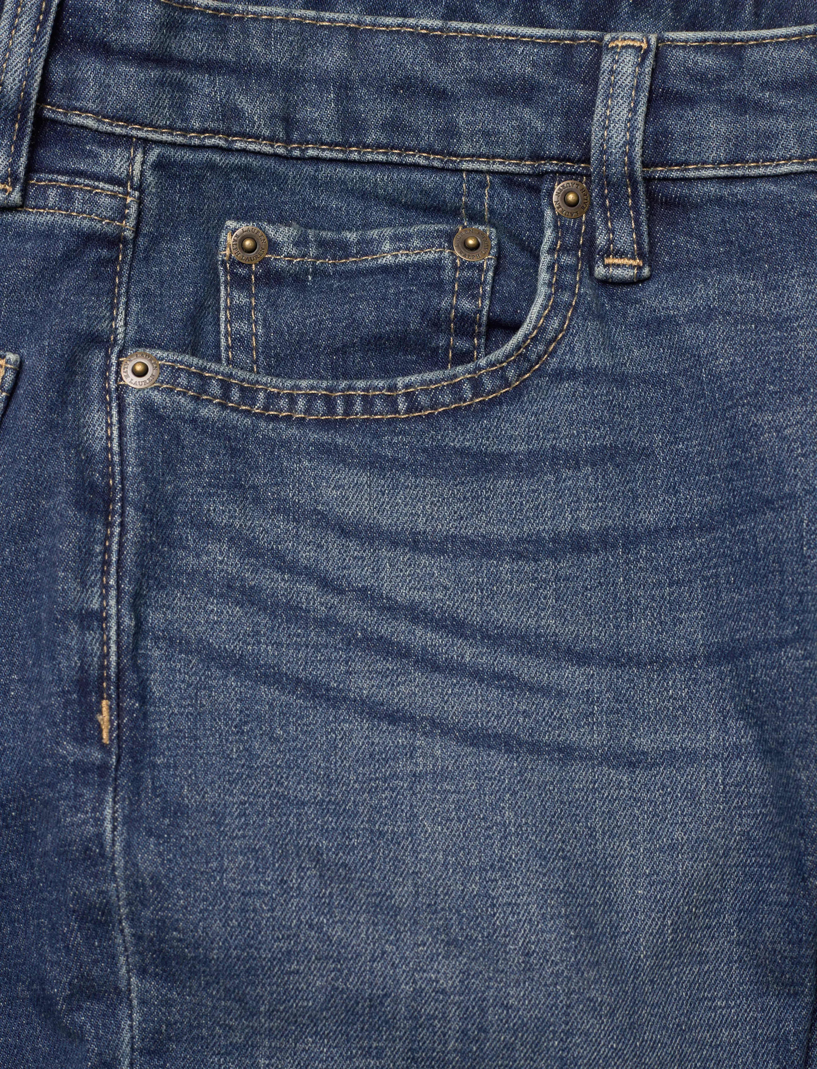 Lauren Ralph Lauren - High-Rise Straight Ankle Jean - skinny jeans - maxen wash - 4
