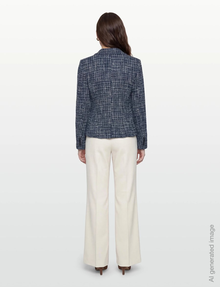 Lauren Ralph Lauren - CLASSIC BOUCLE-WVN-BLAZER/SPORT COA - einreihige blazer - navy blue multi - 4