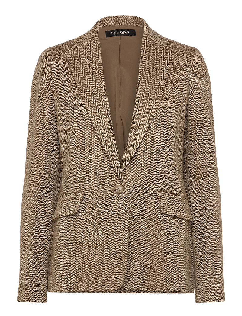 Lauren Ralph Lauren - 200P09022001 - einreihige blazer - tan/cream multi - 0