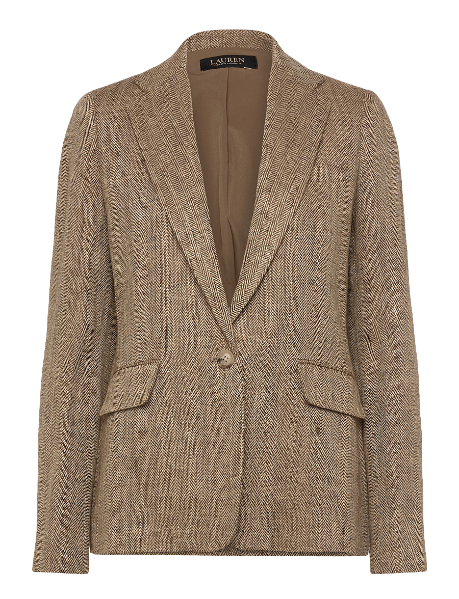 Lauren Ralph Lauren - 200P09022001 - enkeltradede blazere - tan/cream multi - 1