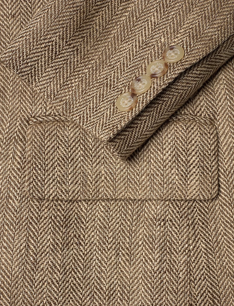 Lauren Ralph Lauren - 200P09022001 - einreihige blazer - tan/cream multi - 3