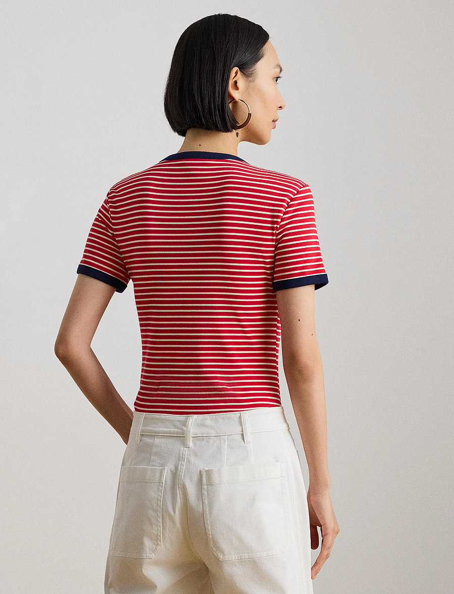 Lauren Ralph Lauren - 200P09076001 - t-shirts - cruise red/mascar - 3