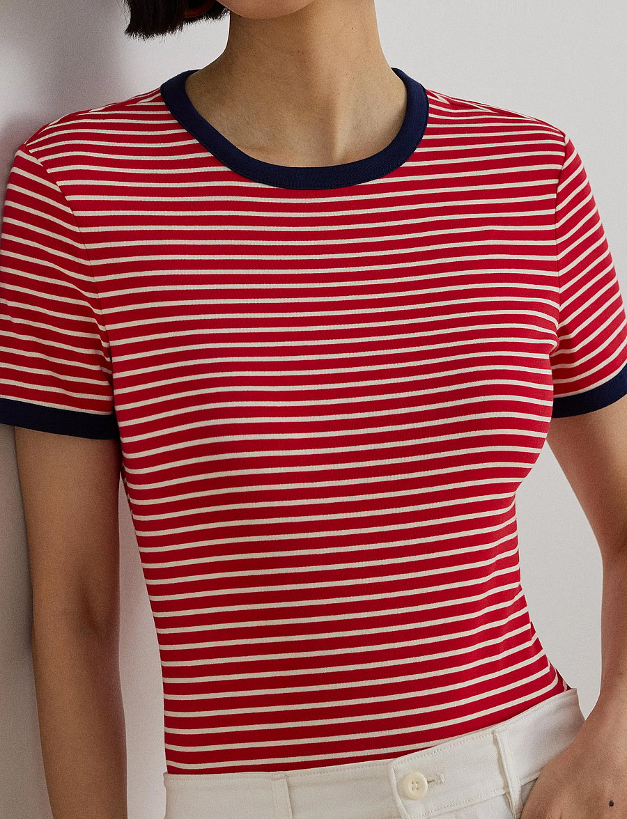 Lauren Ralph Lauren - 200P09076001 - t-shirts - cruise red/mascar - 4