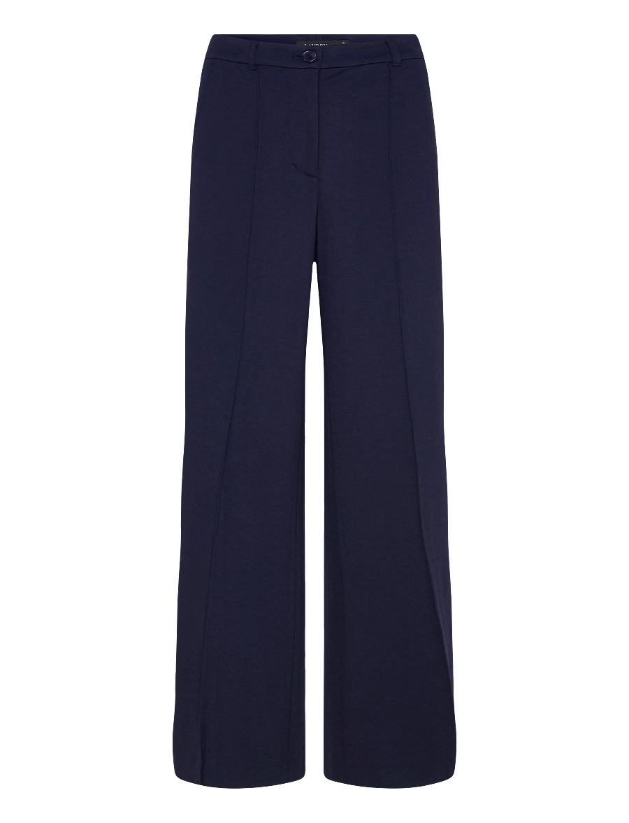 Lauren Ralph Lauren - MODERN PONTE - R-KNT-PANTS - bukser med brede ben - refined navy - 1