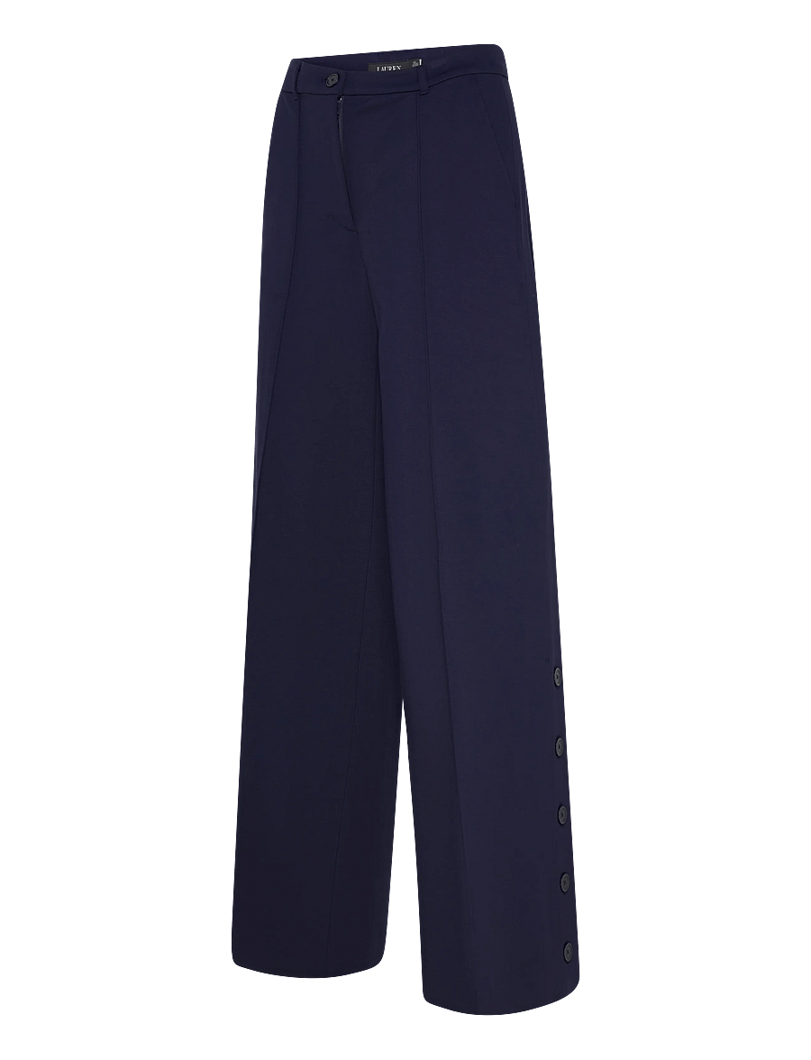 Lauren Ralph Lauren - MODERN PONTE - R-KNT-PANTS - bukser med brede ben - refined navy - 3
