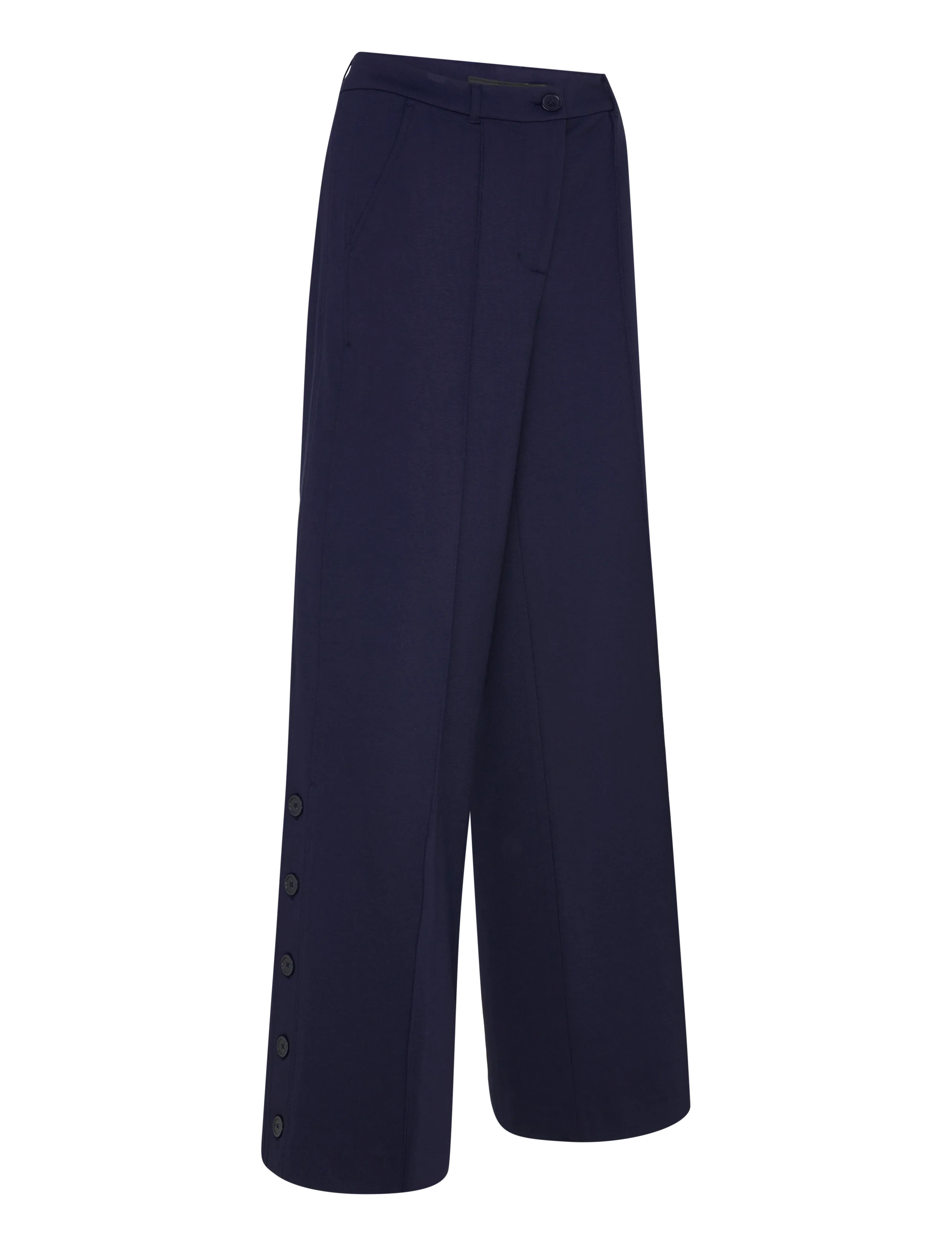 Lauren Ralph Lauren - MODERN PONTE - R-KNT-PANTS - bukser med brede ben - refined navy - 4