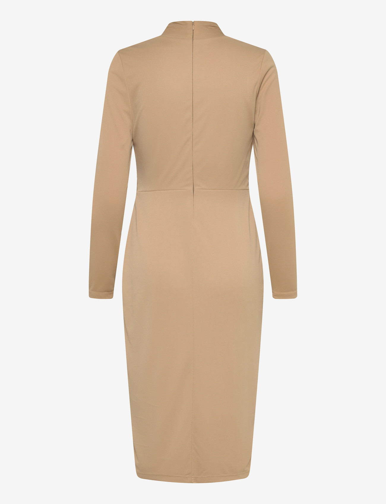 Lauren Ralph Lauren - STR MATTE JERSEY-R-KNT-DRESSES - hõlmikkleidid - birch tan - 1