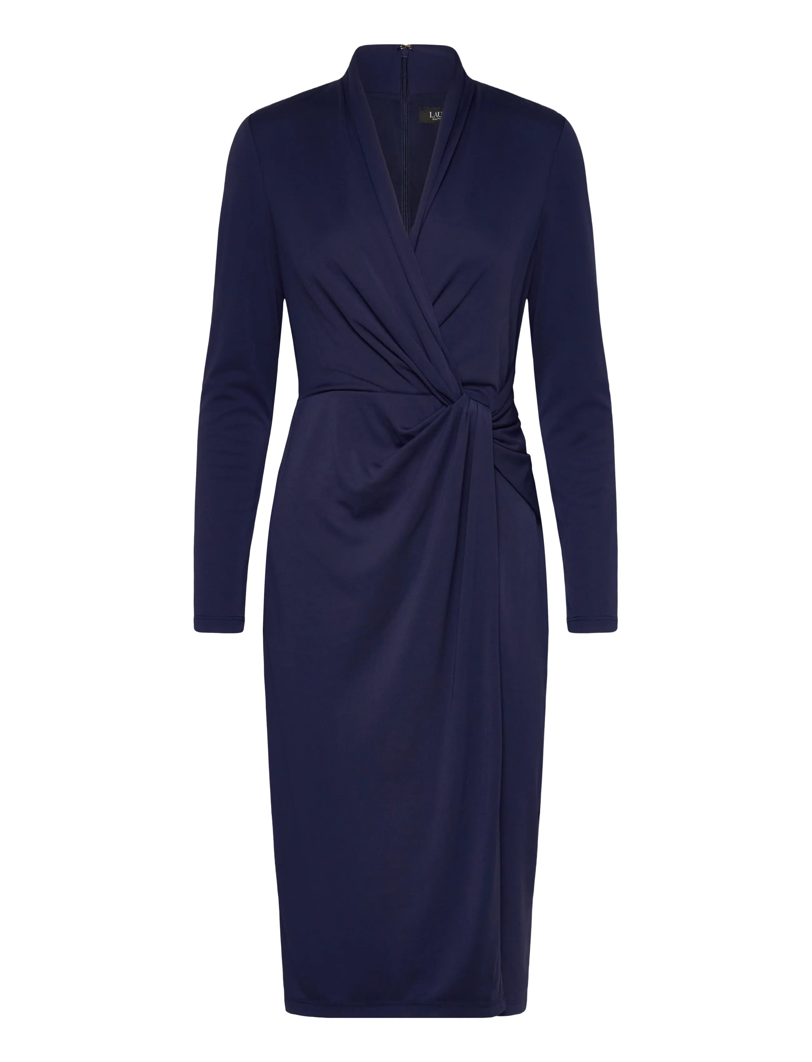 Lauren Ralph Lauren STR MATTE JERSEY-R-KNT-DRESSES - Wrap Dresses - REFINED NAVY / navy