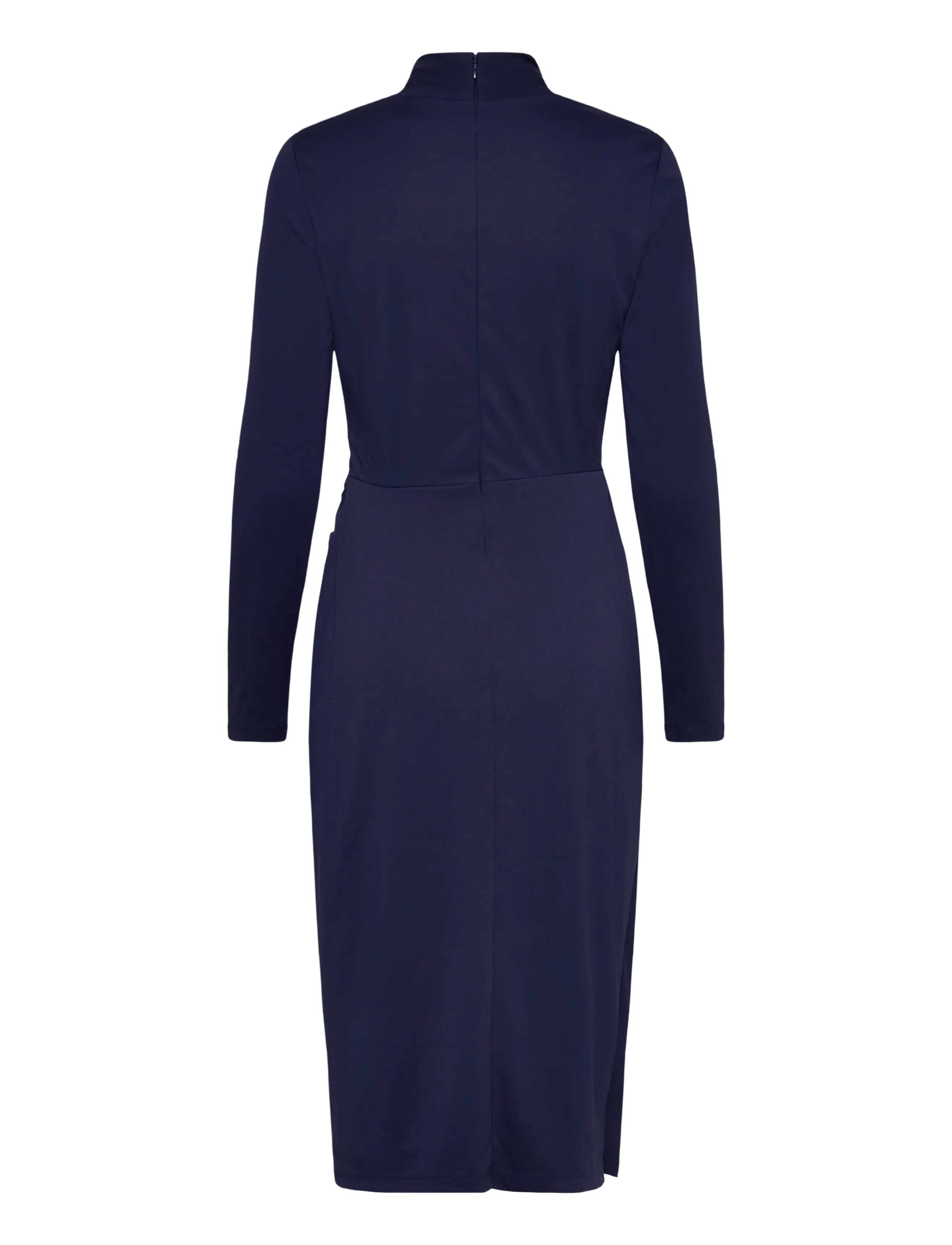 Lauren Ralph Lauren - STR MATTE JERSEY-R-KNT-DRESSES - slå-om-kjoler - refined navy - 2