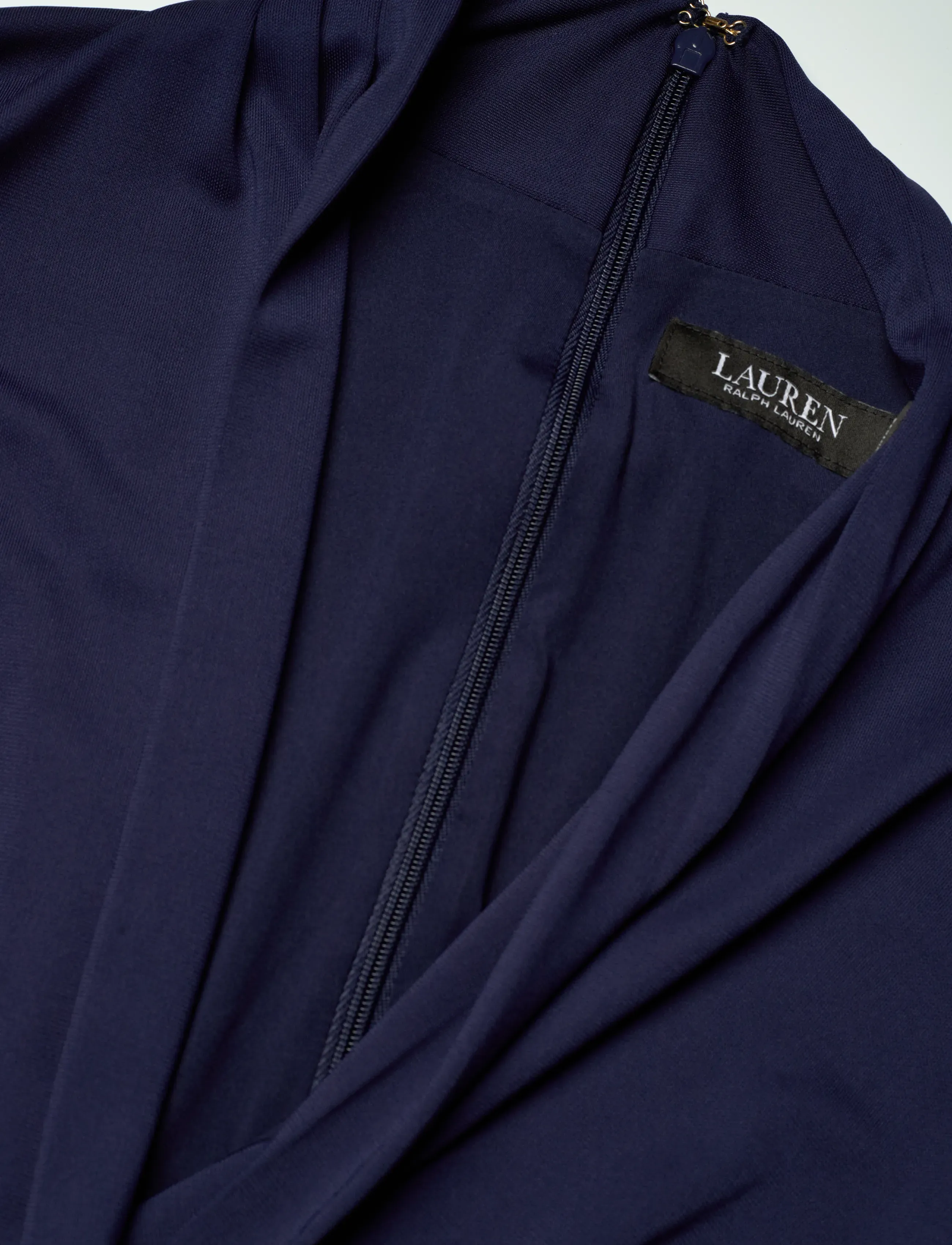 Lauren Ralph Lauren - STR MATTE JERSEY-R-KNT-DRESSES - slå-om-kjoler - refined navy - 4